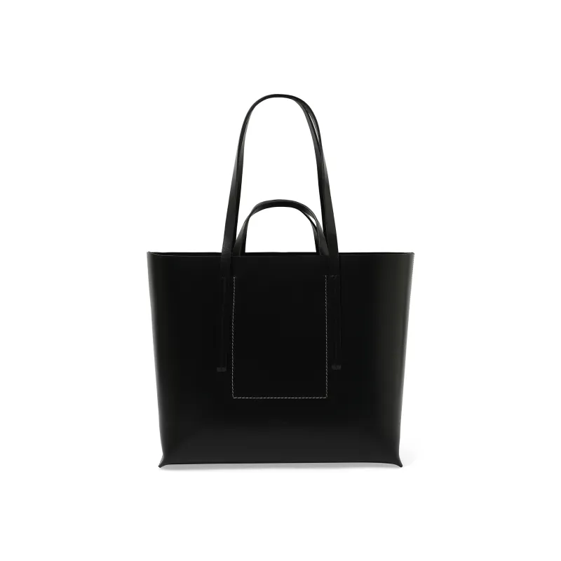 Leather Shopper Bag in Black sold by MARAIS