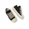Jumbo Lace Puffer Low Sneaker in Black/Milk/Milk sold by MARAIS