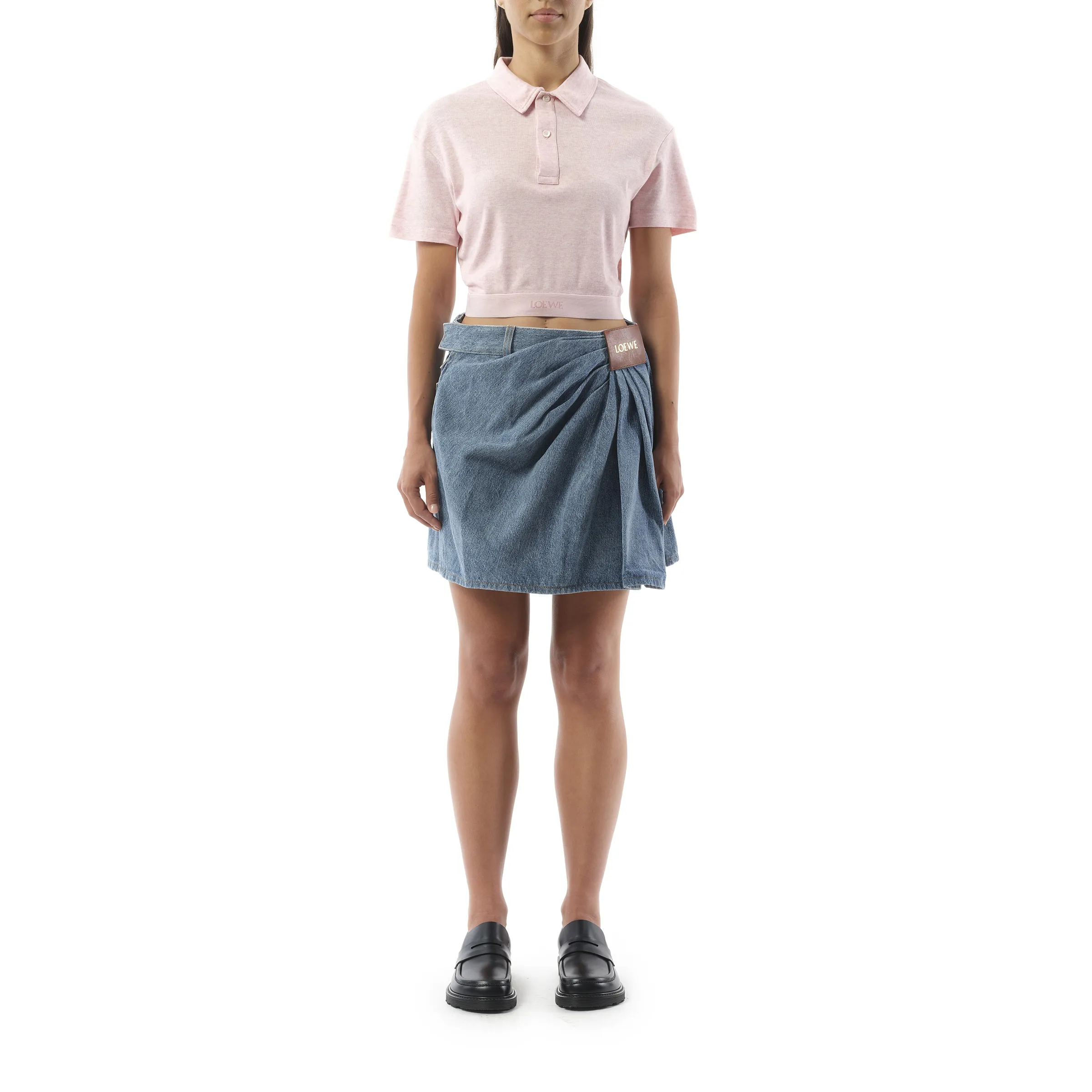 Cropped Polo in Pink sold by MARAIS product image thumbnail 4