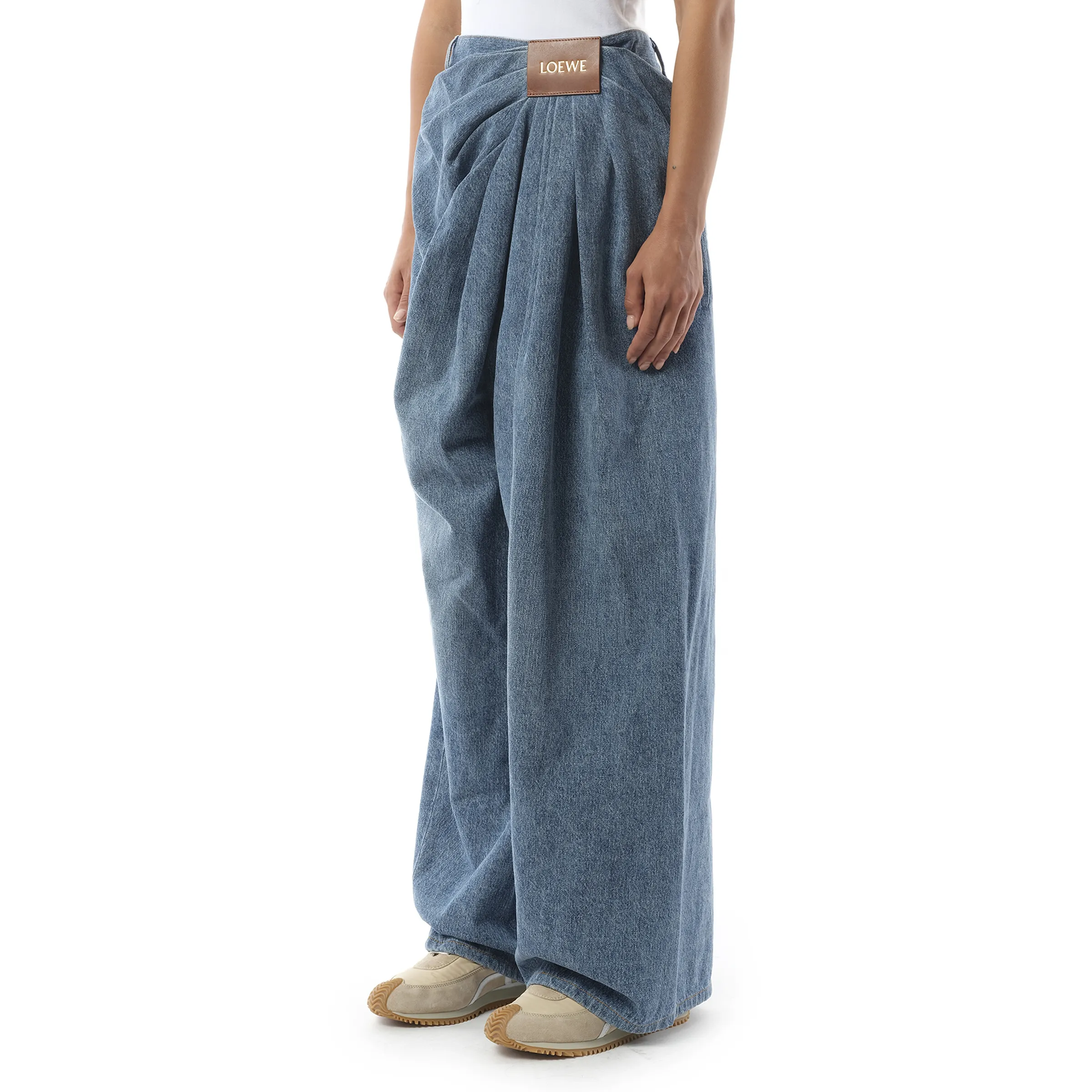 Draped Jeans AF in Indigo Blue sold by MARAIS product image thumbnail 5