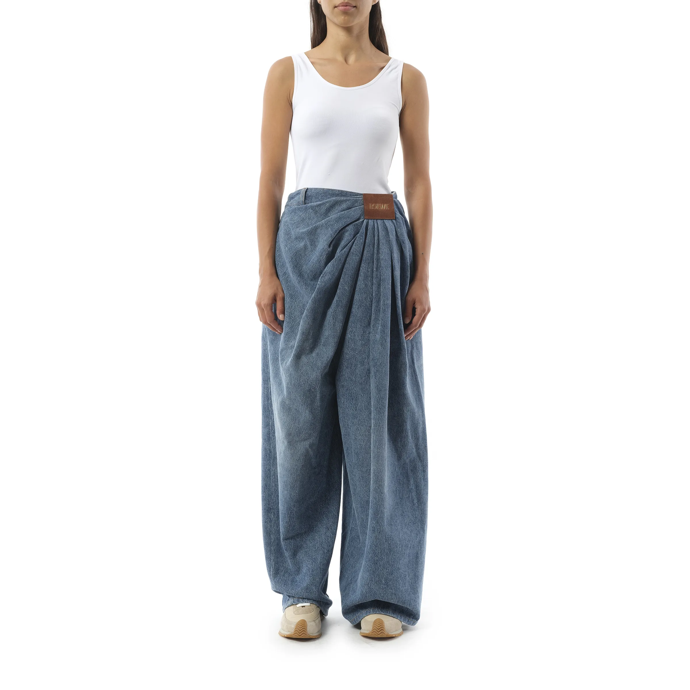 Draped Jeans AF in Indigo Blue sold by MARAIS product image thumbnail 4