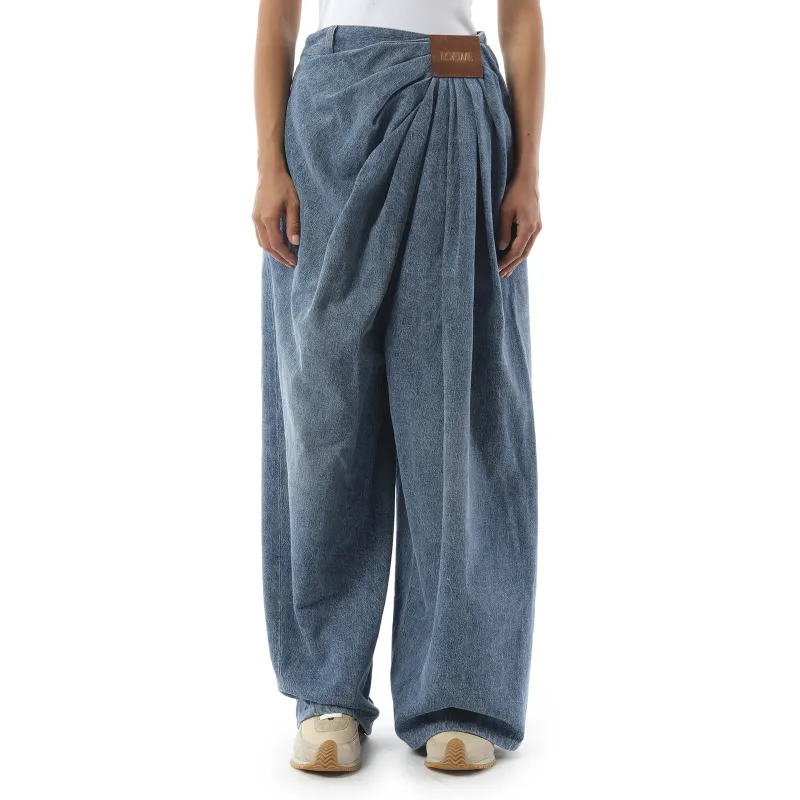 Draped Jeans AF in Indigo Blue made by Loewe