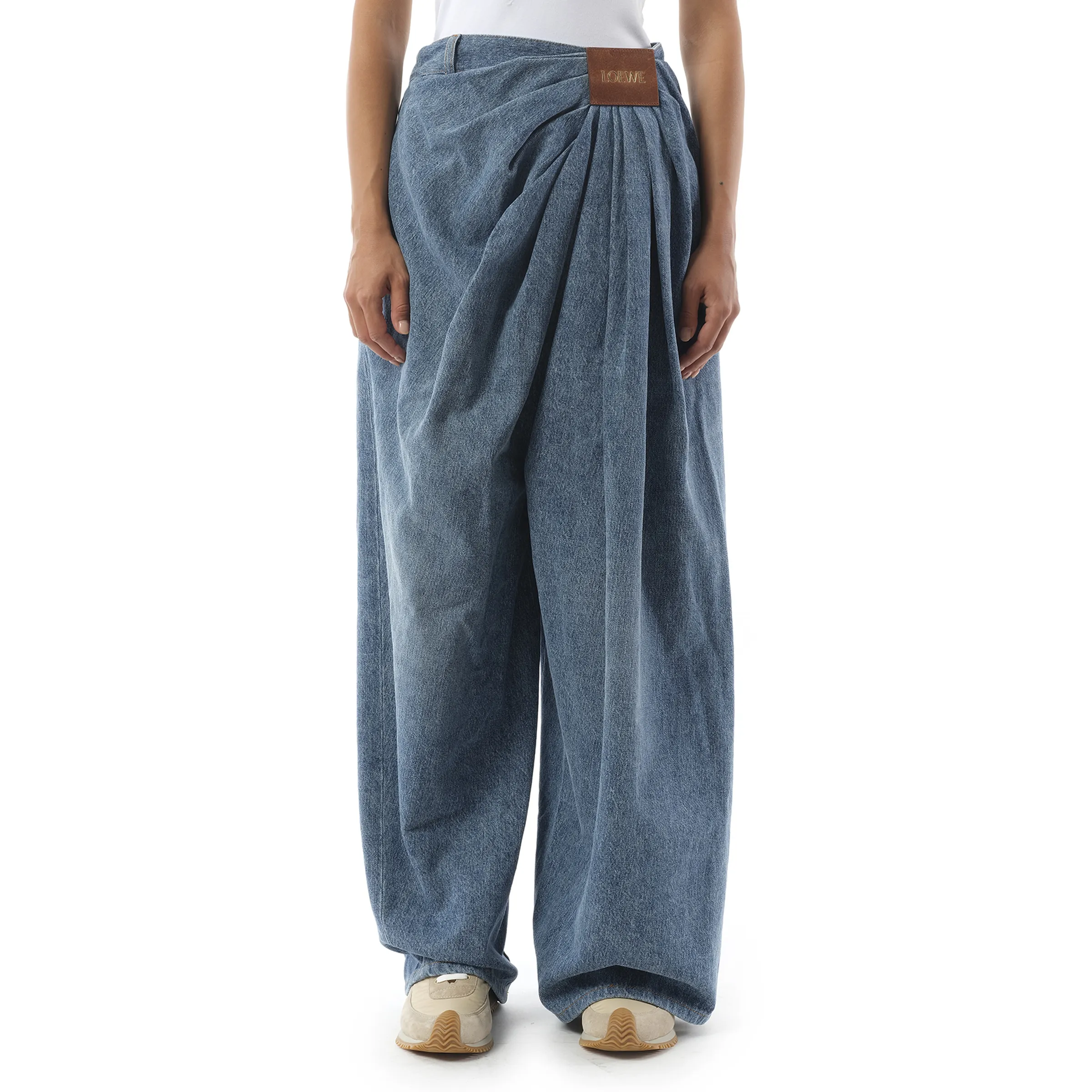 Draped Jeans AF in Indigo Blue sold by MARAIS