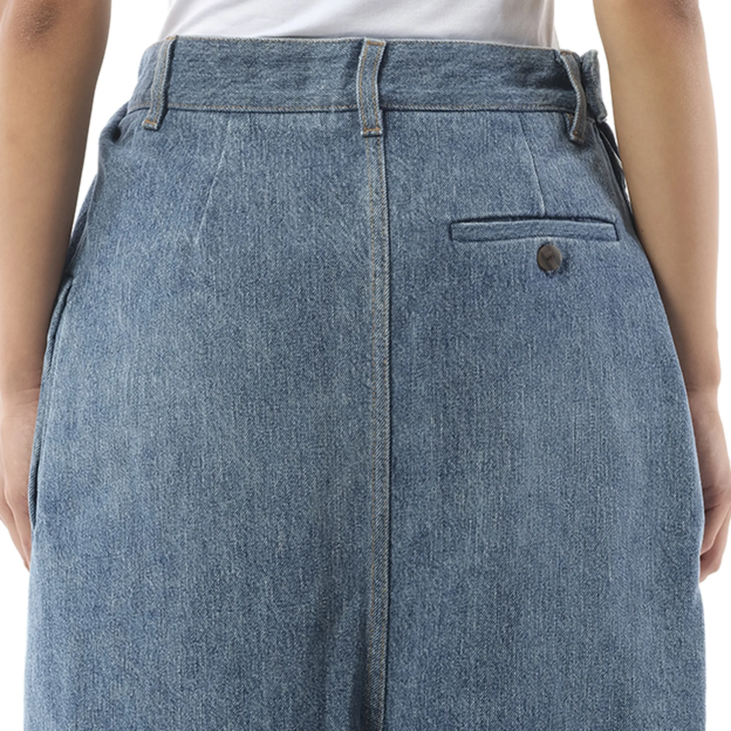 Draped Jeans AF in Indigo Blue sold by MARAIS product image thumbnail 3