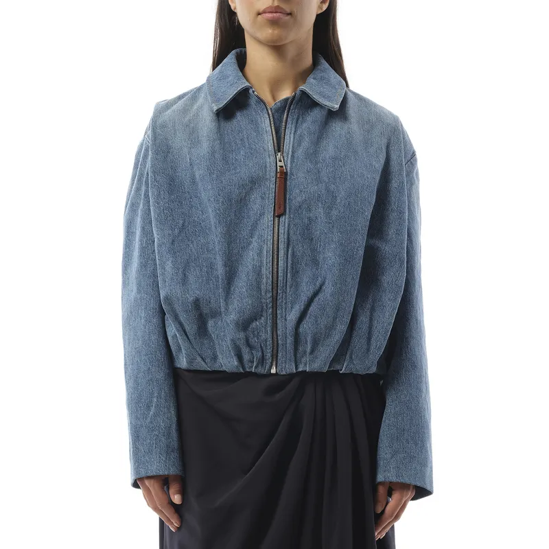 Draped Jacket in Indigo Blue sold by MARAIS