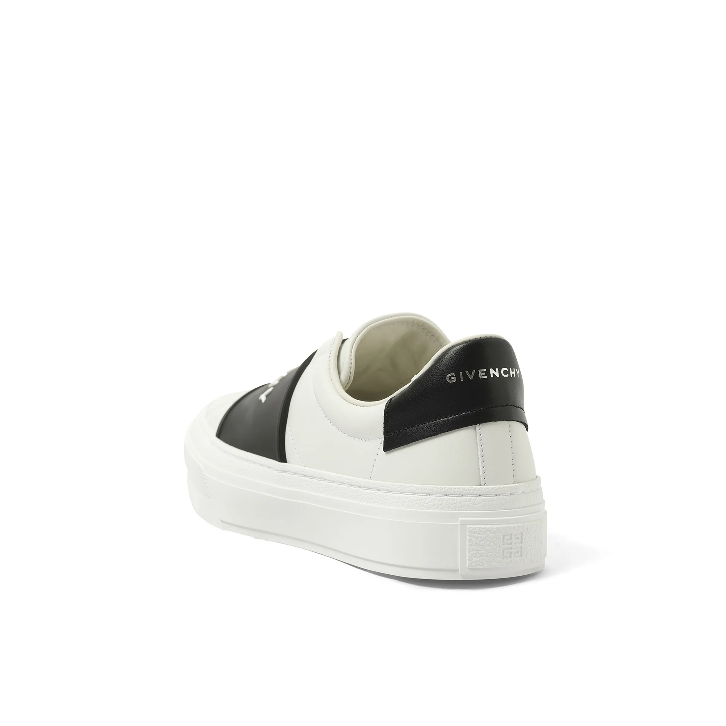 City Sport Elastic Band Sneaker in White/Black sold by MARAIS product image thumbnail 4
