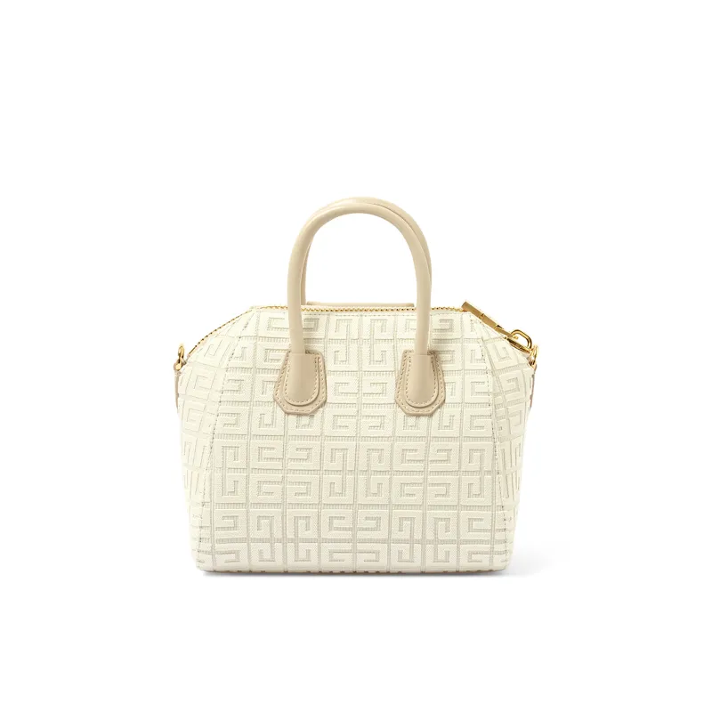 Mini Antigona Bag in Monogram Canvas in Natural Beige sold by MARAIS