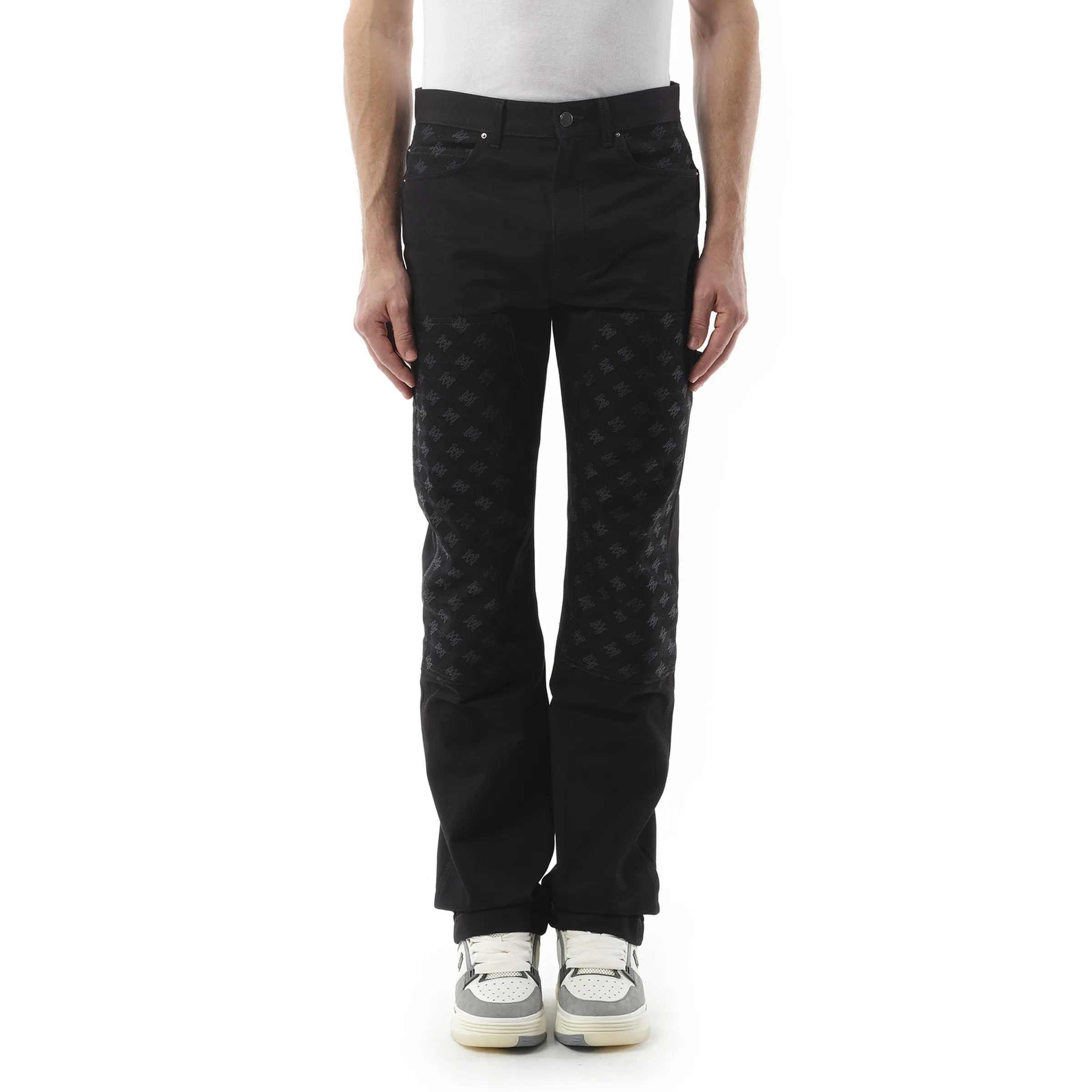 MA Quad Jacquard Carpenter Pants in Black sold by MARAIS