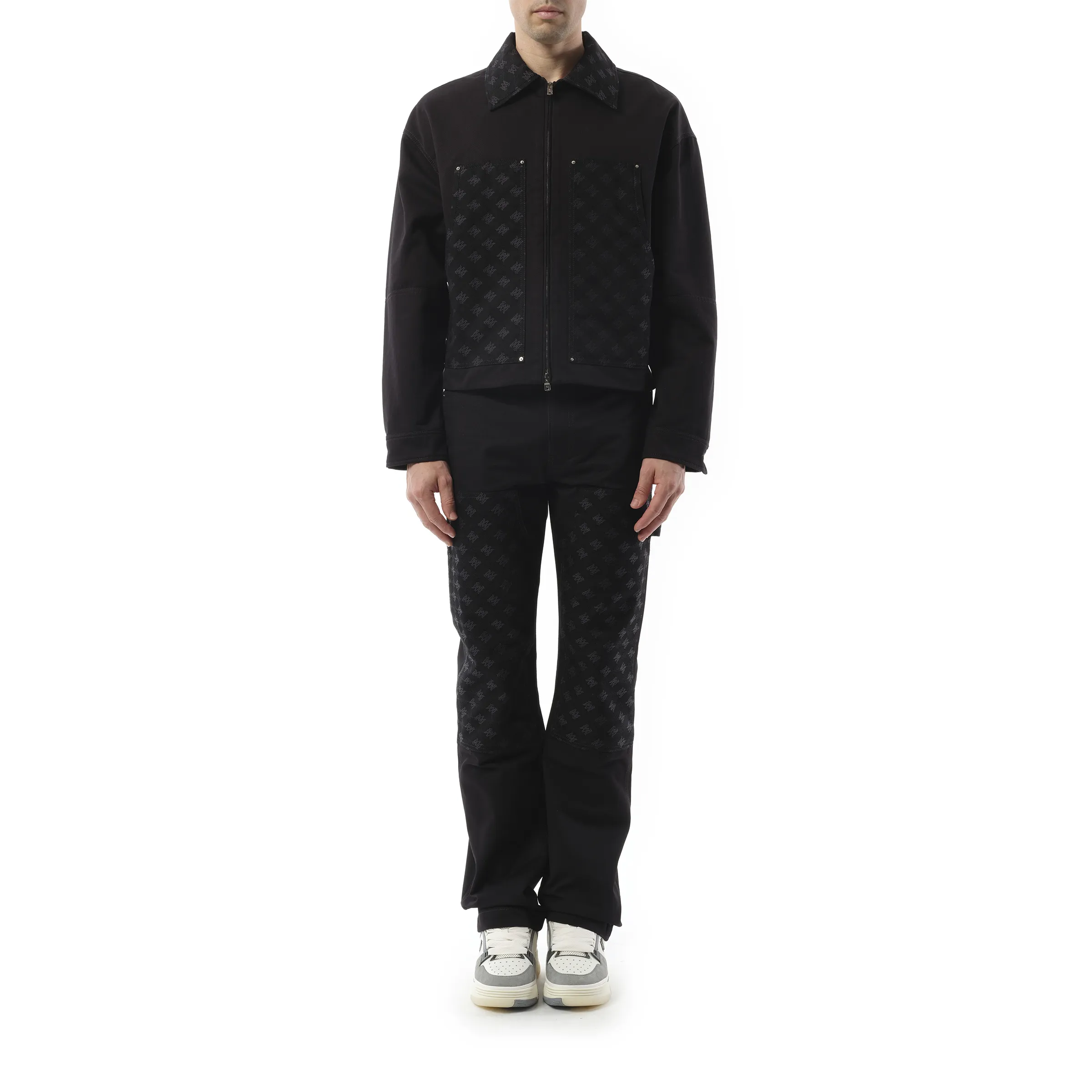 MA Quad Jacquard Work Jacket in Black sold by MARAIS product image thumbnail 4