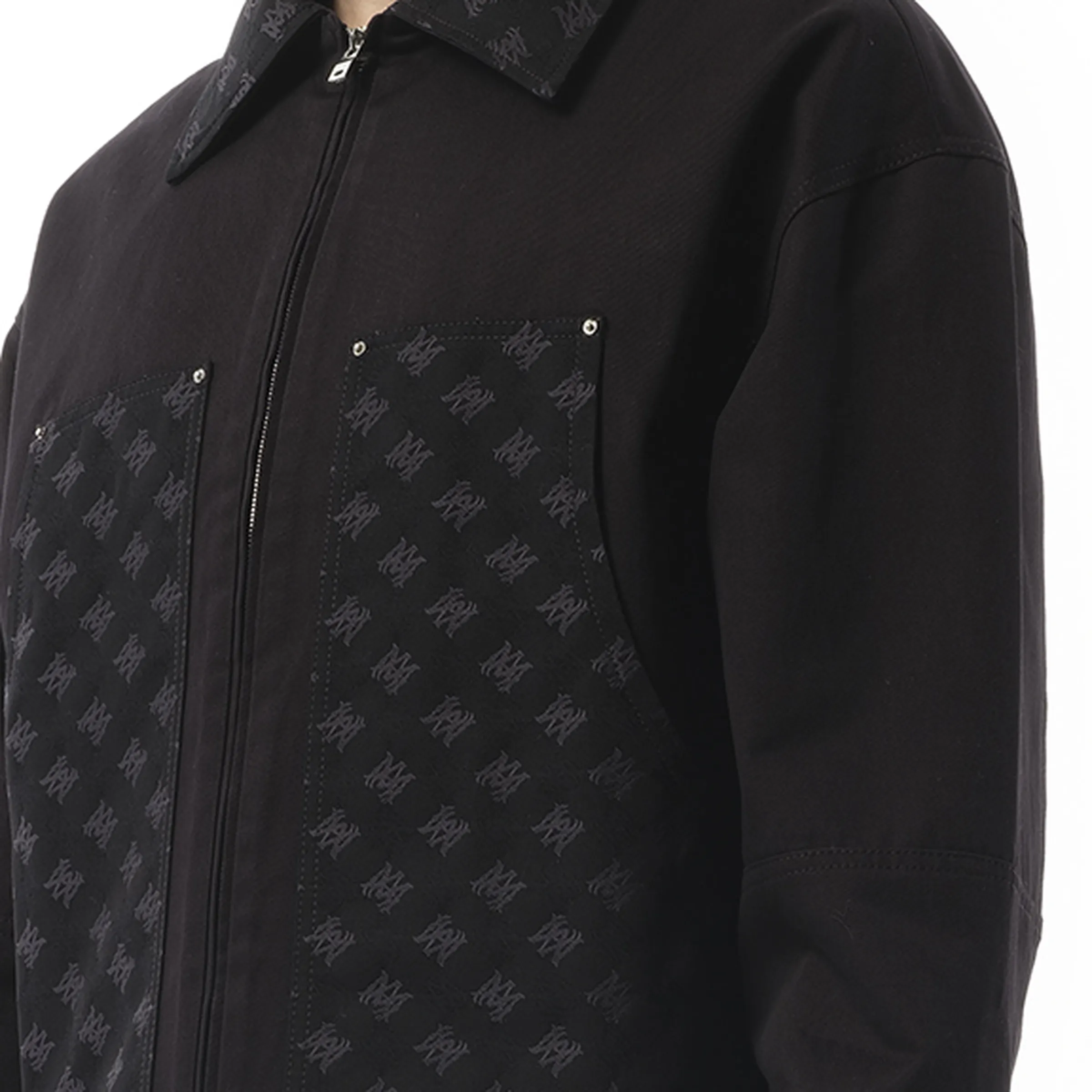 MA Quad Jacquard Work Jacket in Black sold by MARAIS product image thumbnail 3