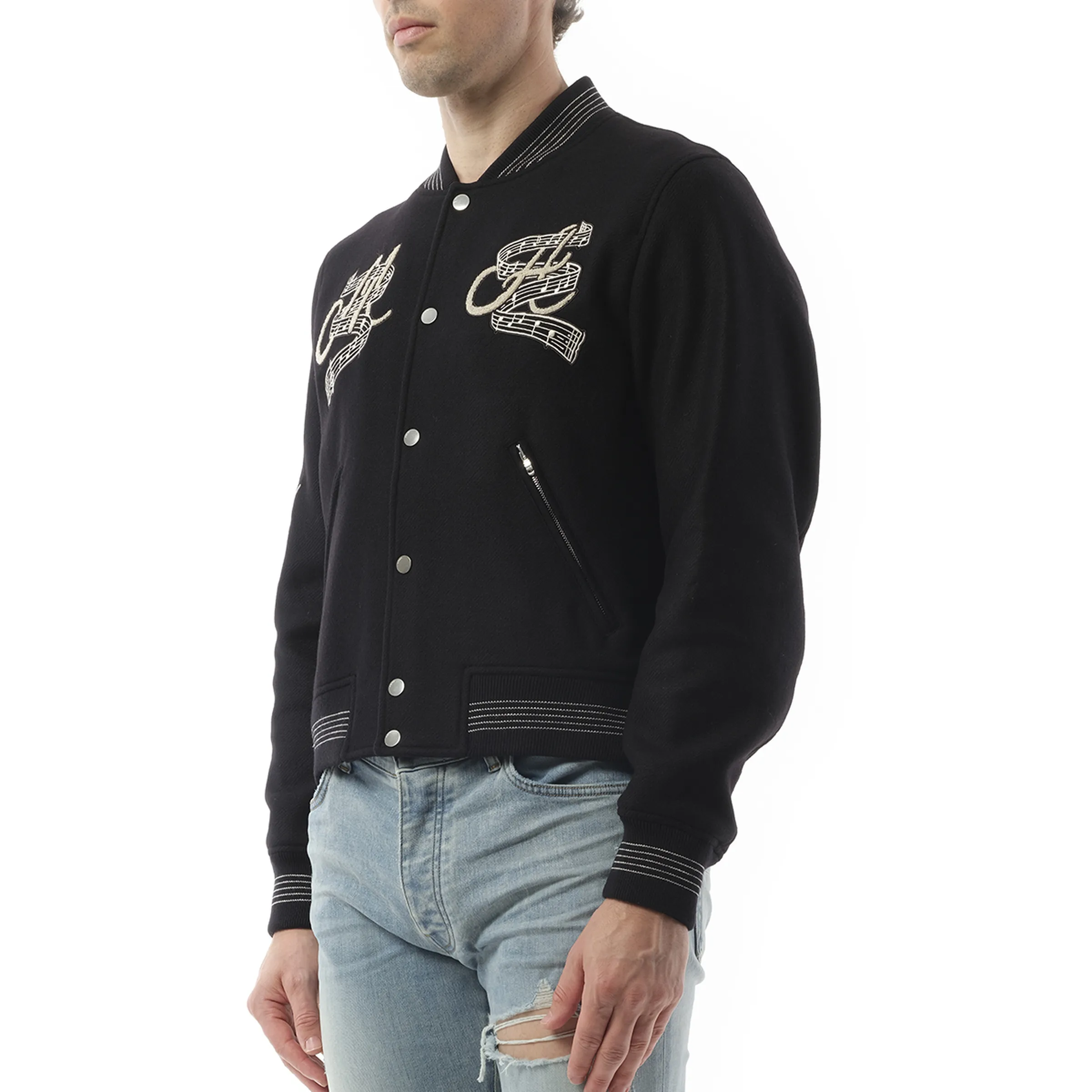 Hollywood Music Club Bomber in Black sold by MARAIS product image thumbnail 5