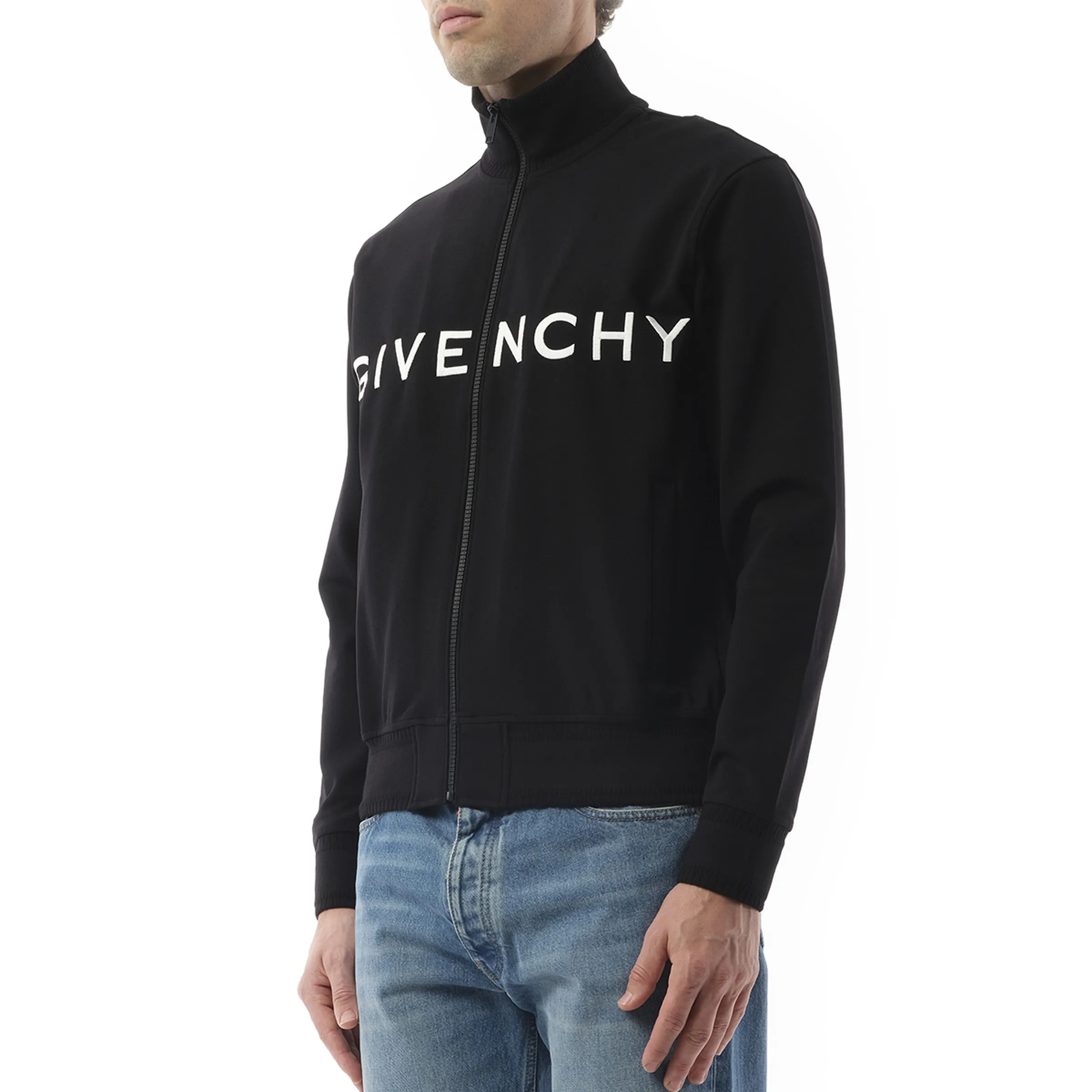 Dove Tracksuit Zip Through Sweatshirt in Black sold by MARAIS product image thumbnail 5
