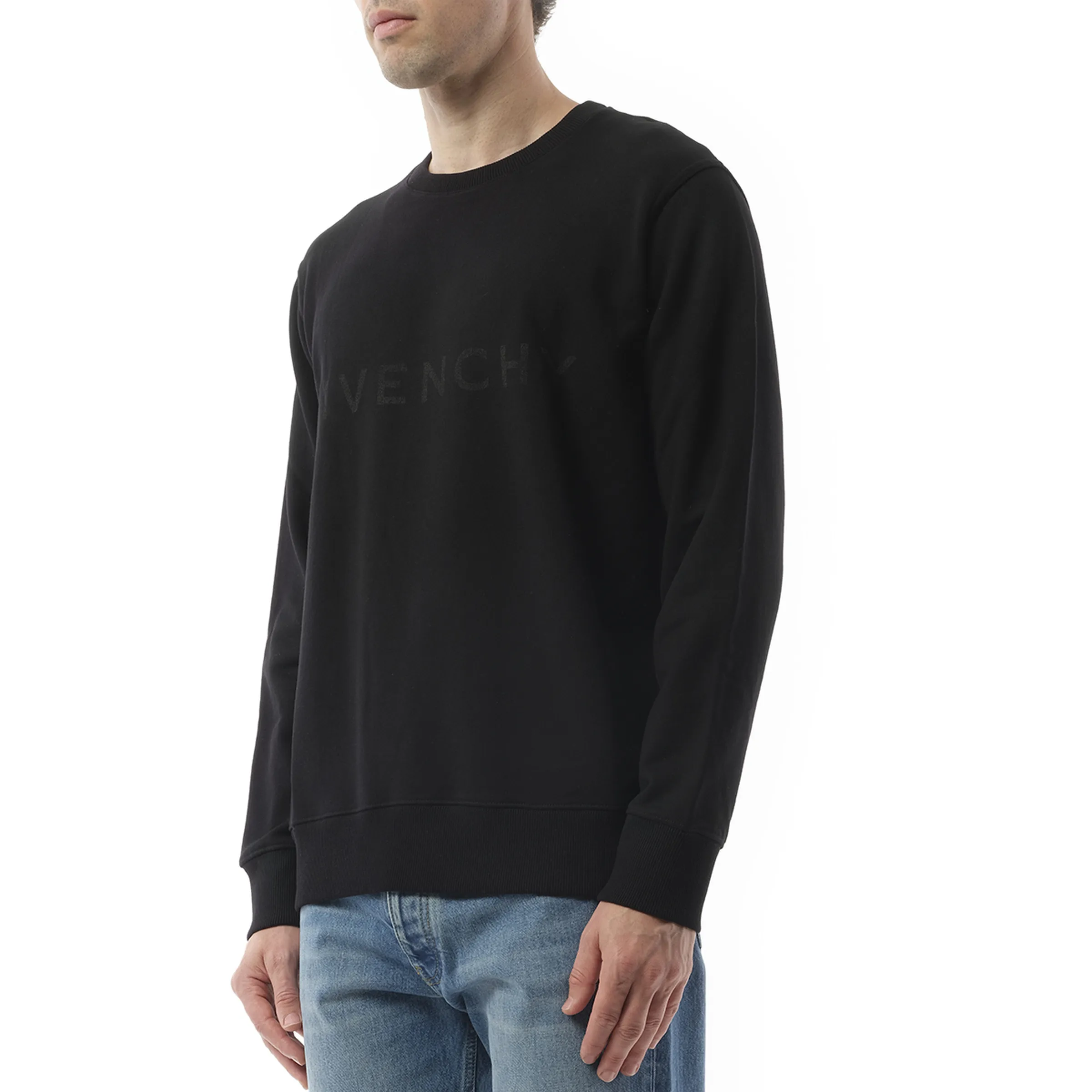 4G Archetype Spray Sweatshirt in Black/White sold by MARAIS product image thumbnail 5
