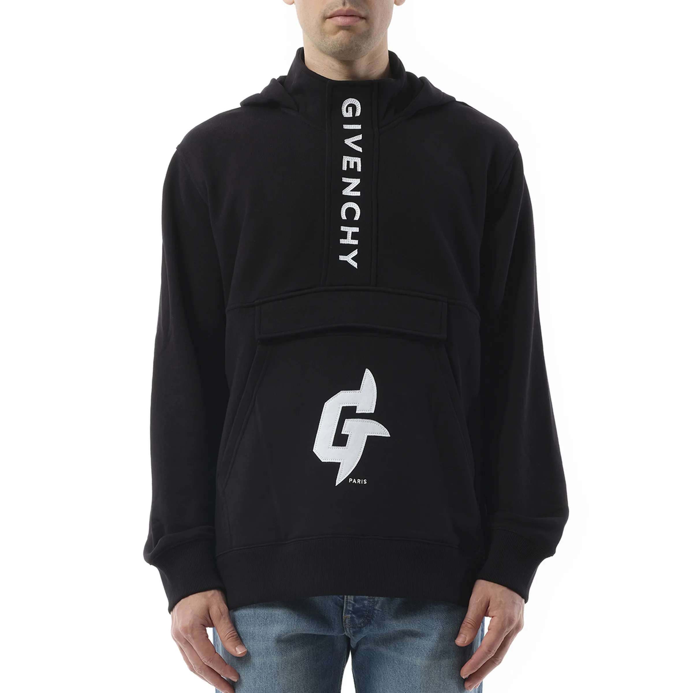 G Rider Hoodie in Black sold by MARAIS