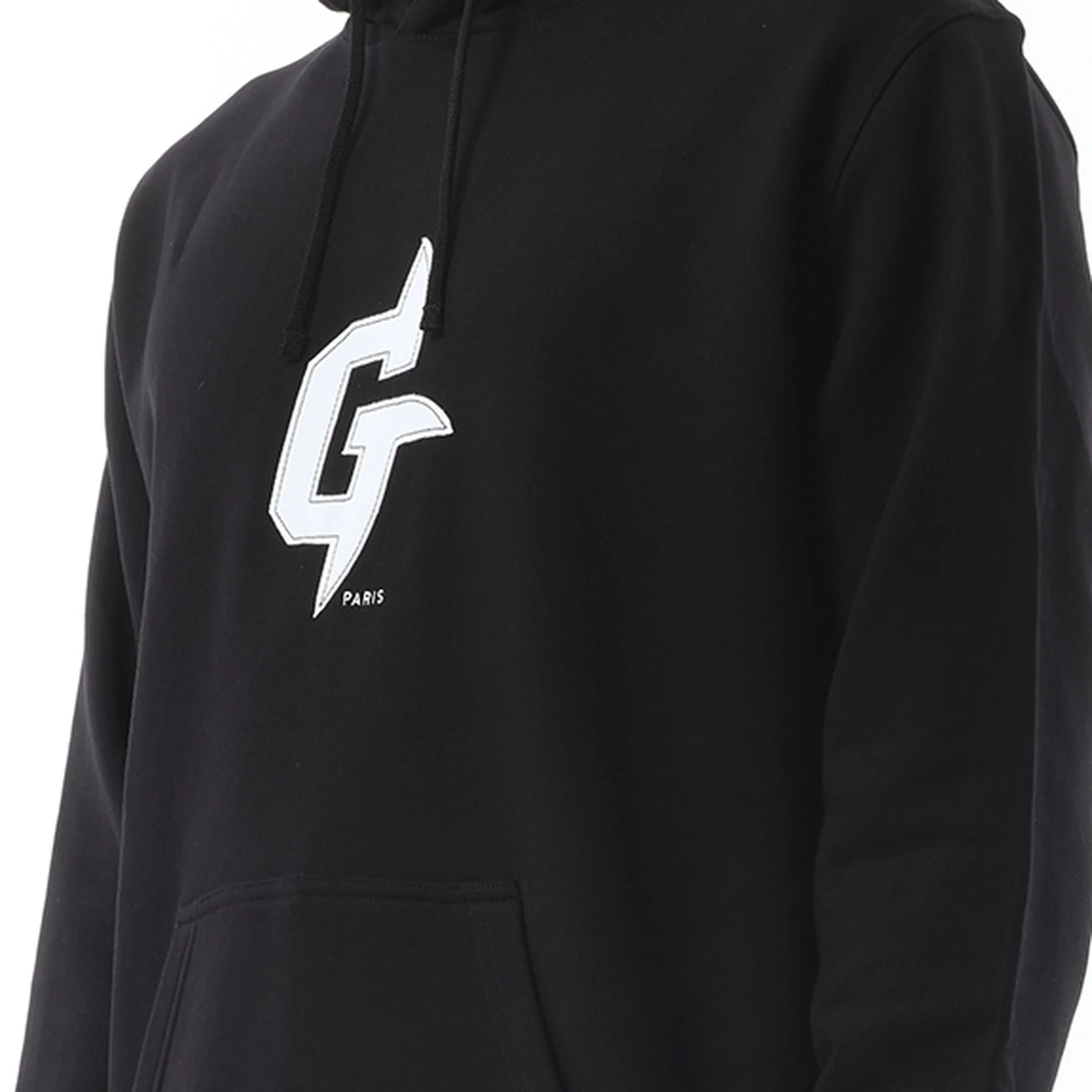 Embroidered Eiffel Tower Motif Slim Fit Hoodie in Black sold by MARAIS product image thumbnail 3