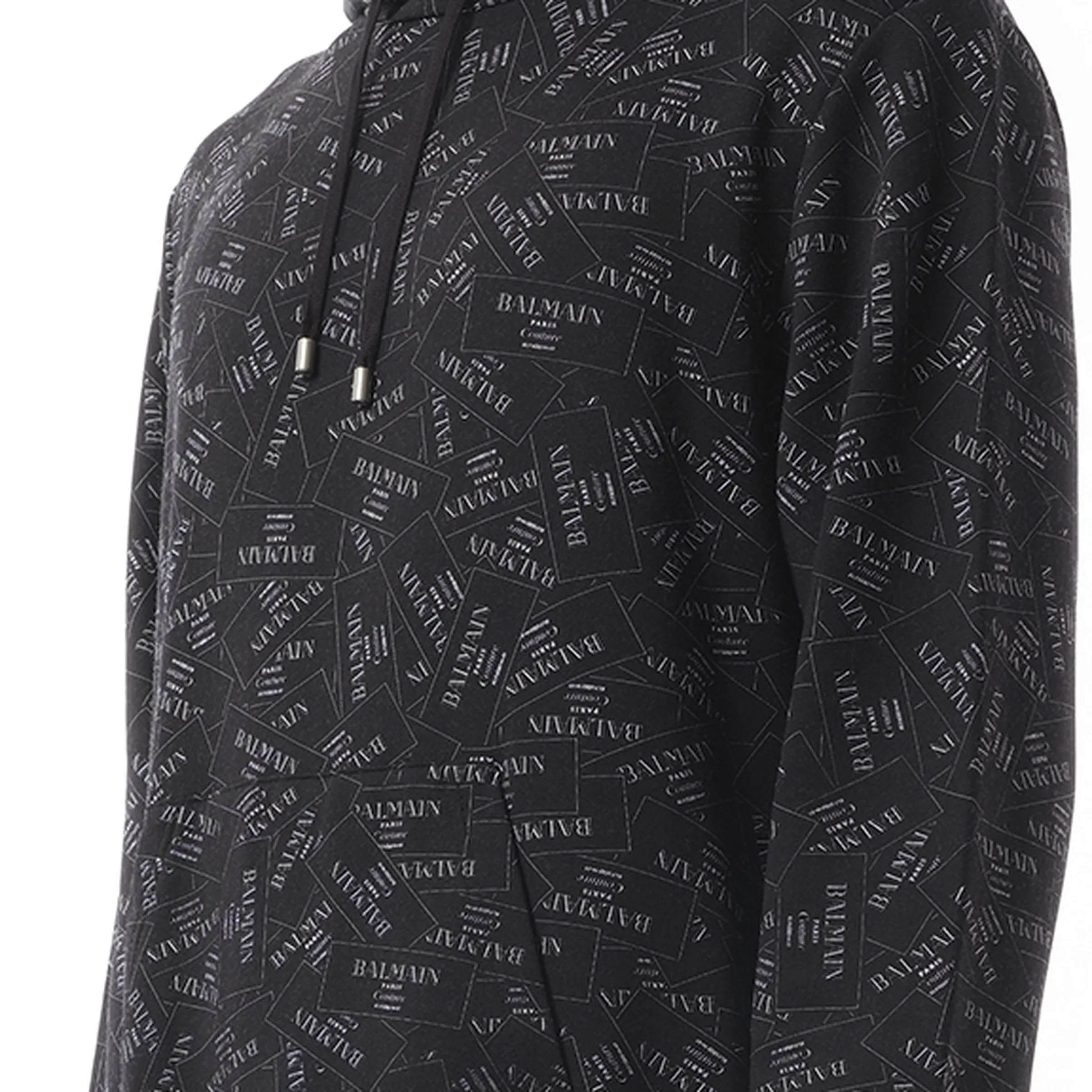 Allover Couture Label Hoodie in Black/White sold by MARAIS product image thumbnail 3