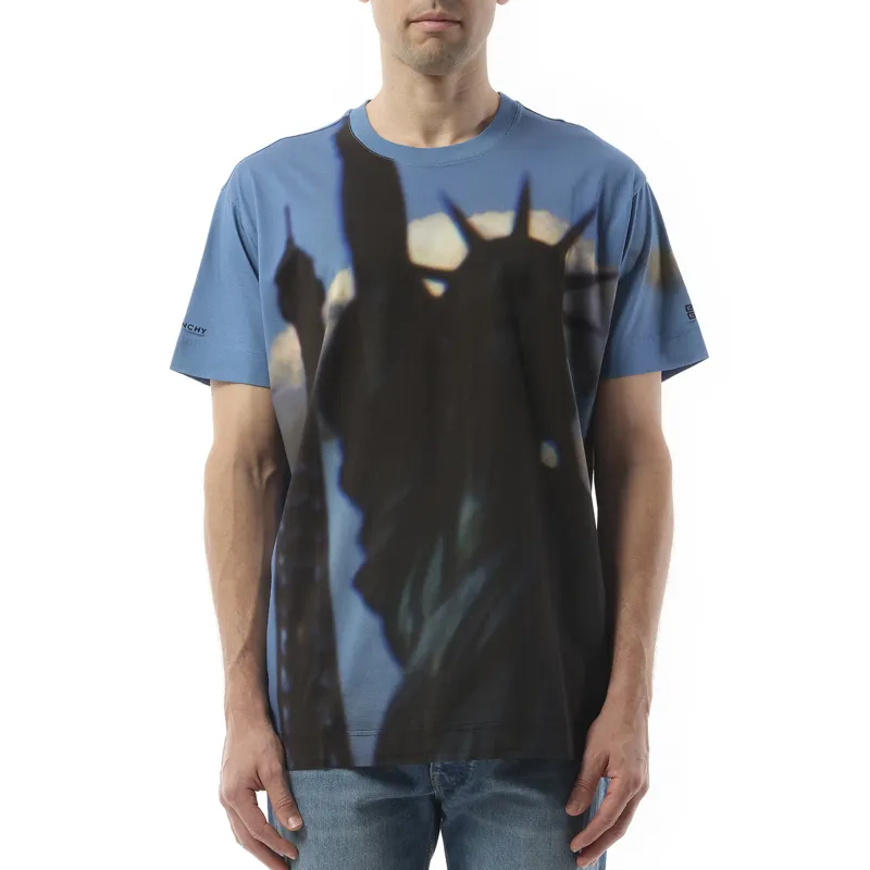 Paris NY All Over T-Shirt in Multicolour made by Givenchy