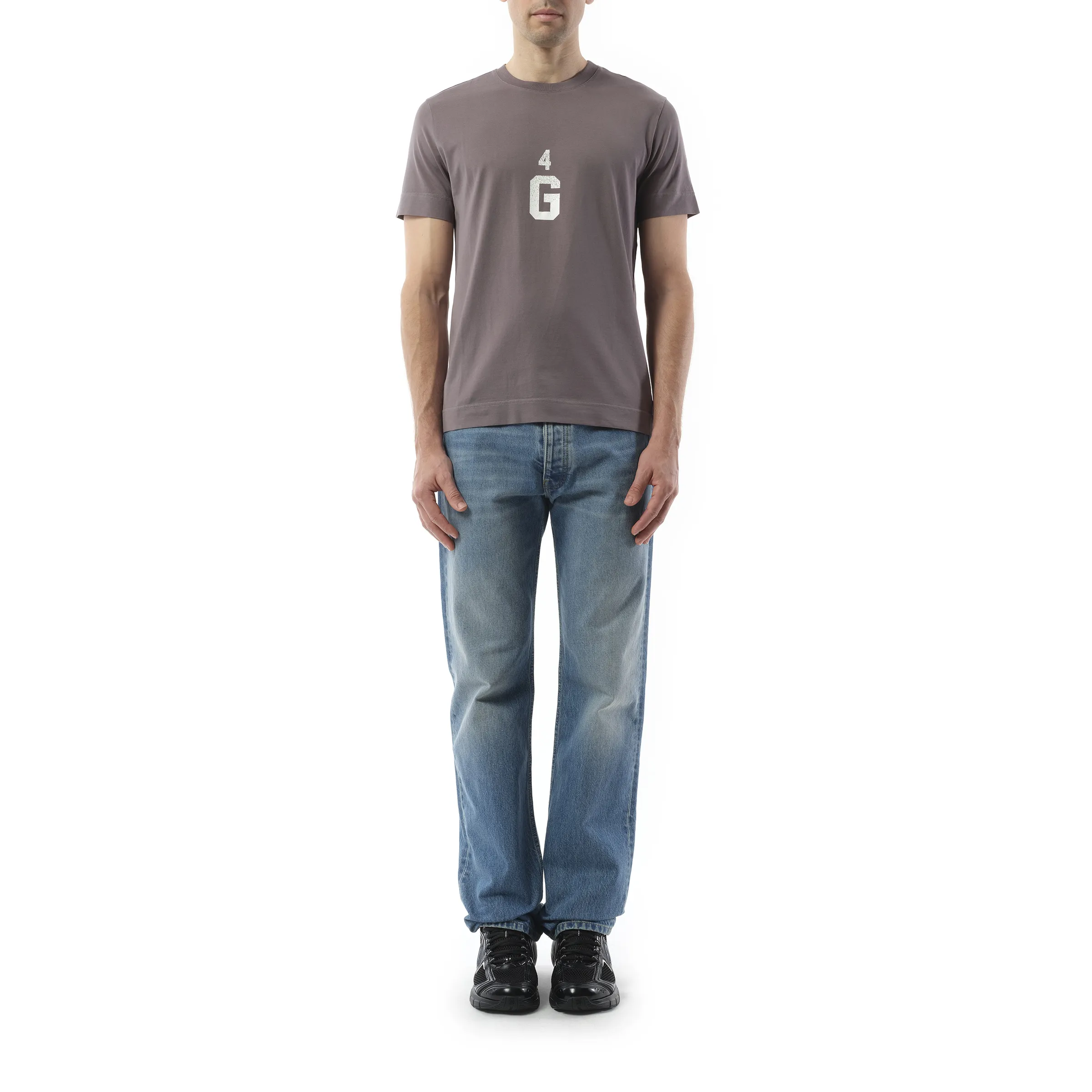 Four G Dyed Logo T-Shirt in Quartz Grey sold by MARAIS product image thumbnail 4