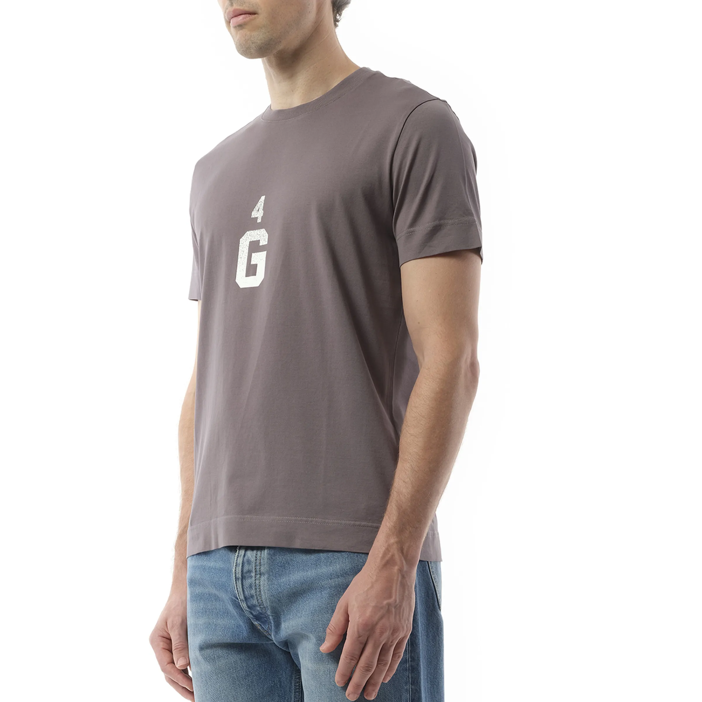 Four G Dyed Logo T-Shirt in Quartz Grey sold by MARAIS product image thumbnail 5