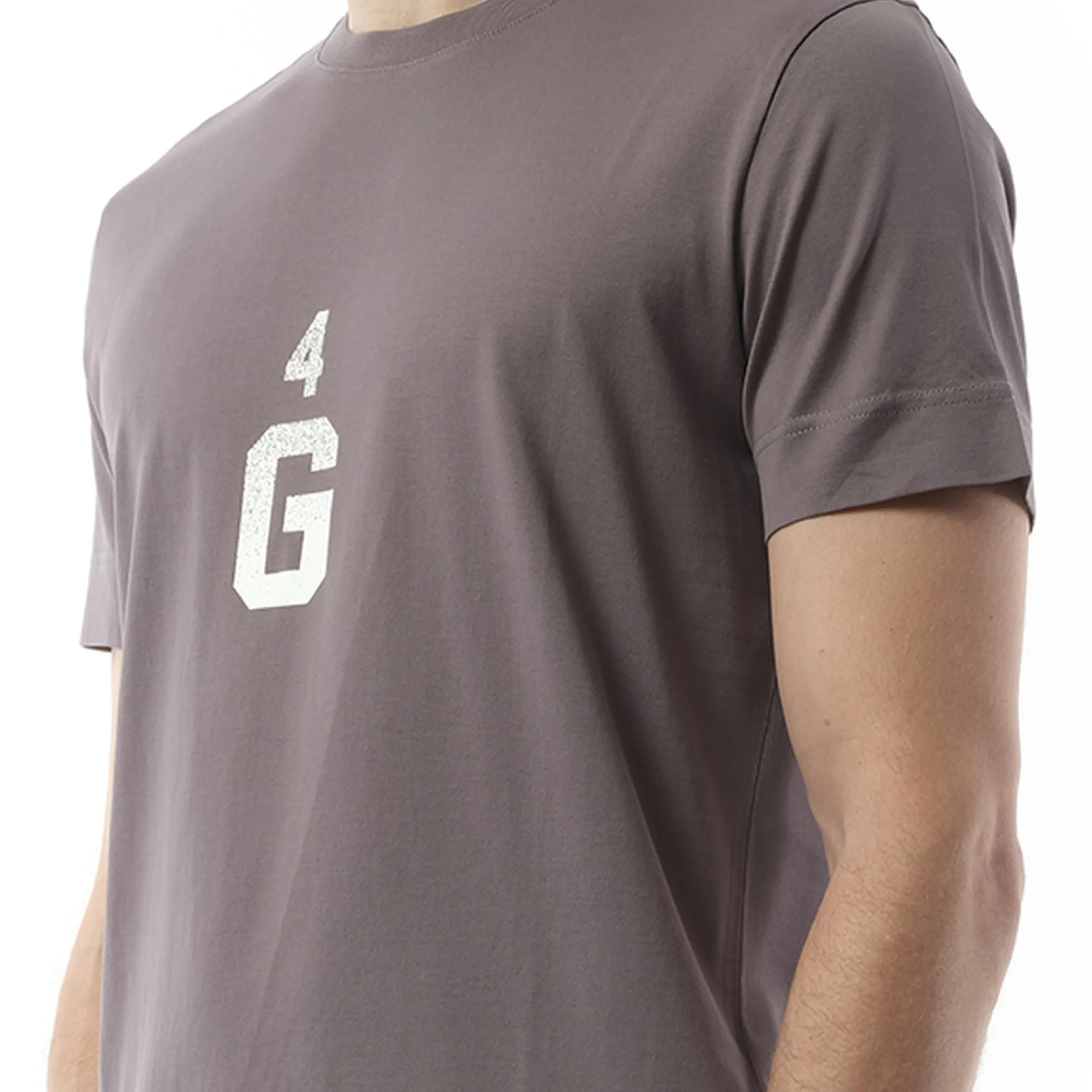 Four G Dyed Logo T-Shirt in Quartz Grey sold by MARAIS product image thumbnail 3