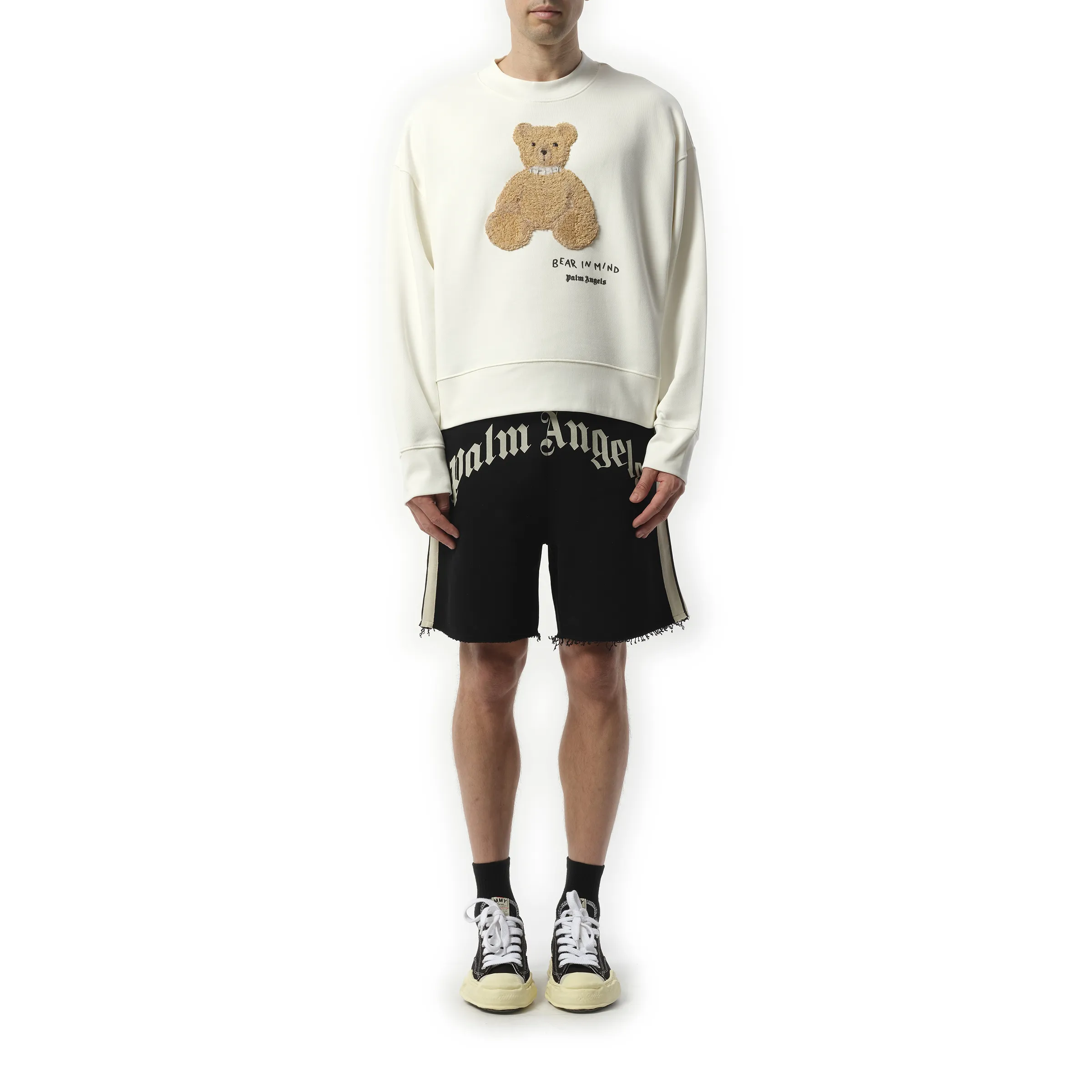 Bear in Mind Crewneck Sweatshirt in Off White/Brown sold by MARAIS product image thumbnail 4