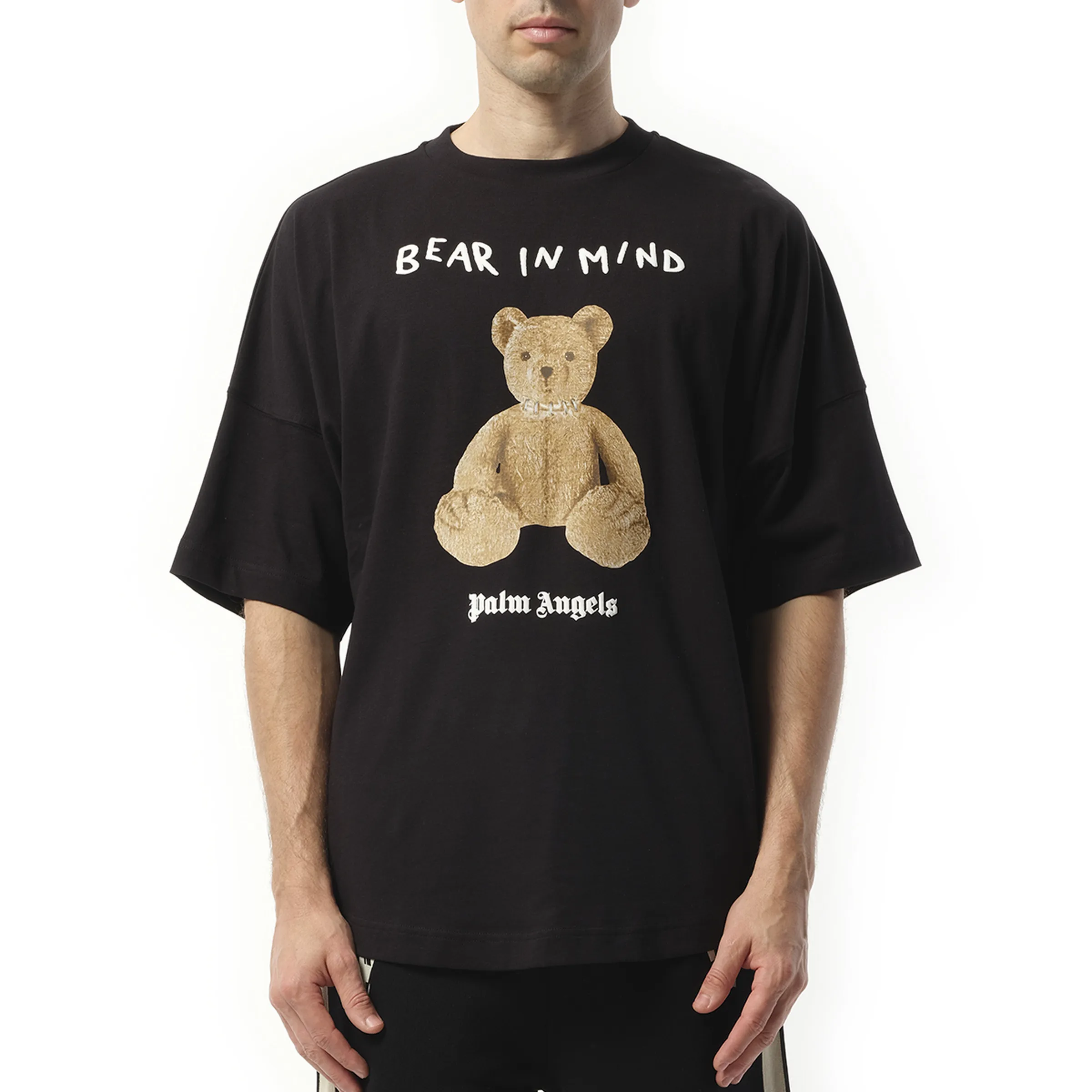 Bear in Mind Over T-Shirt in Black/Brown sold by MARAIS