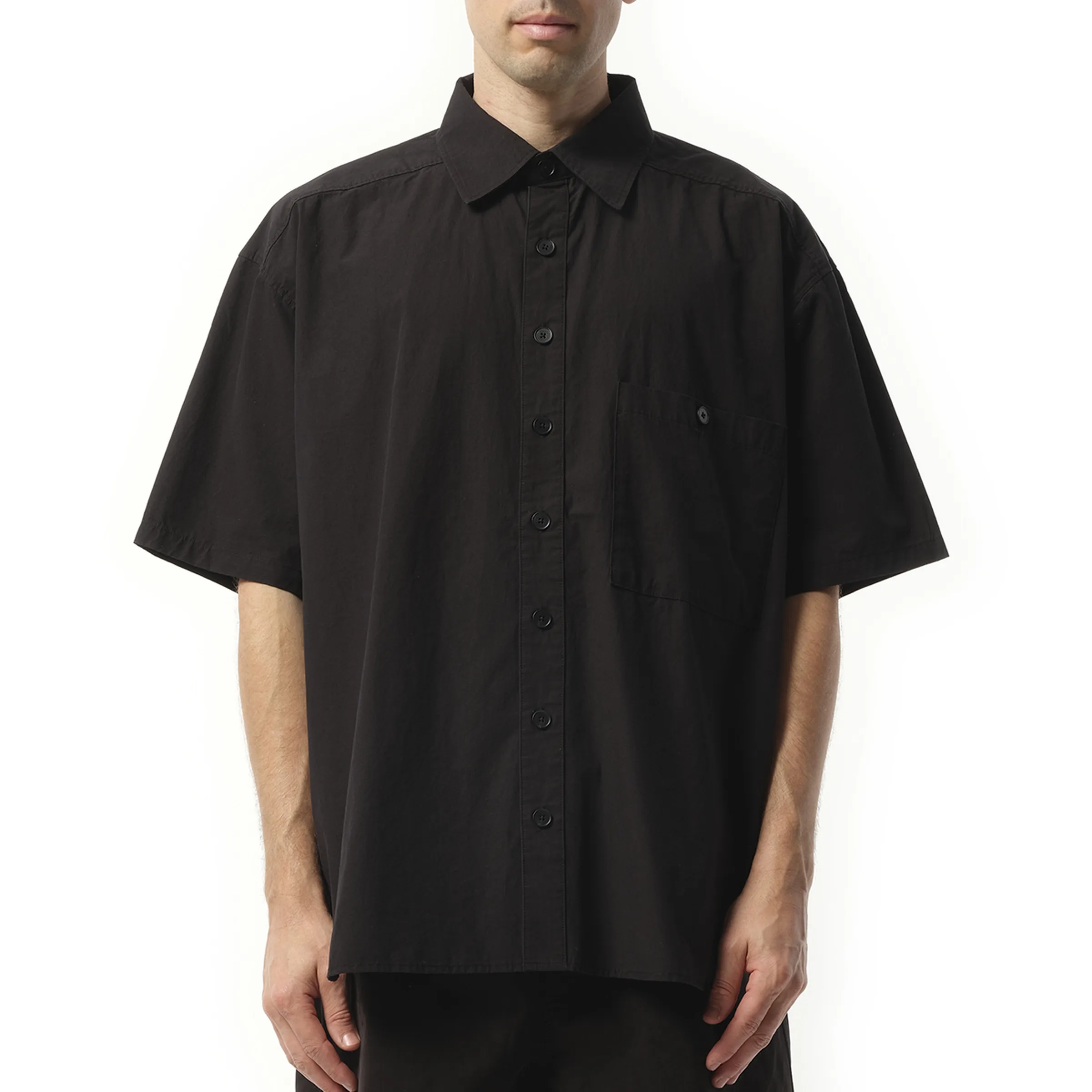 Duper Short Sleeve Shirt in Black sold by MARAIS