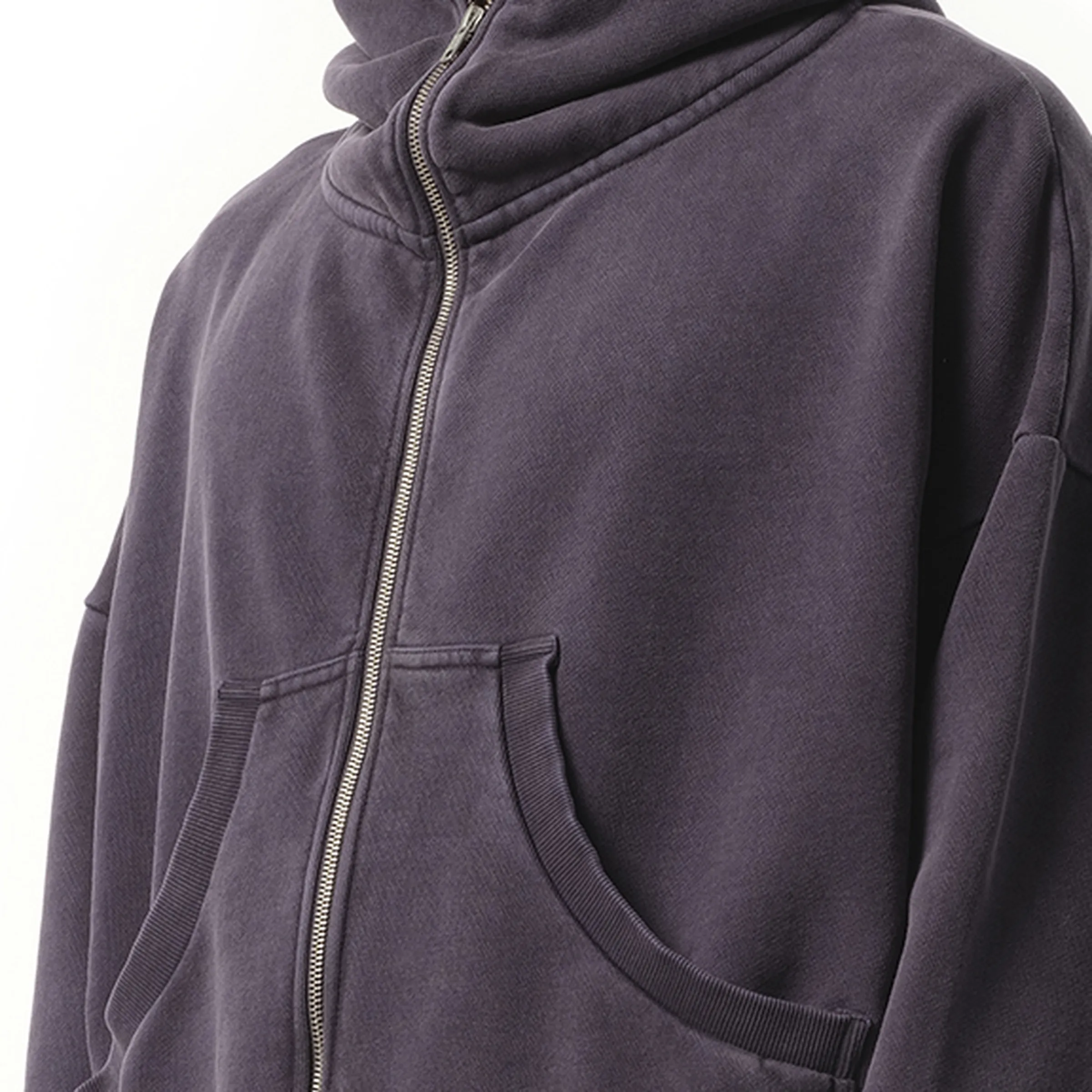 Eternal Zip Hoodie in Ink sold by MARAIS product image thumbnail 3