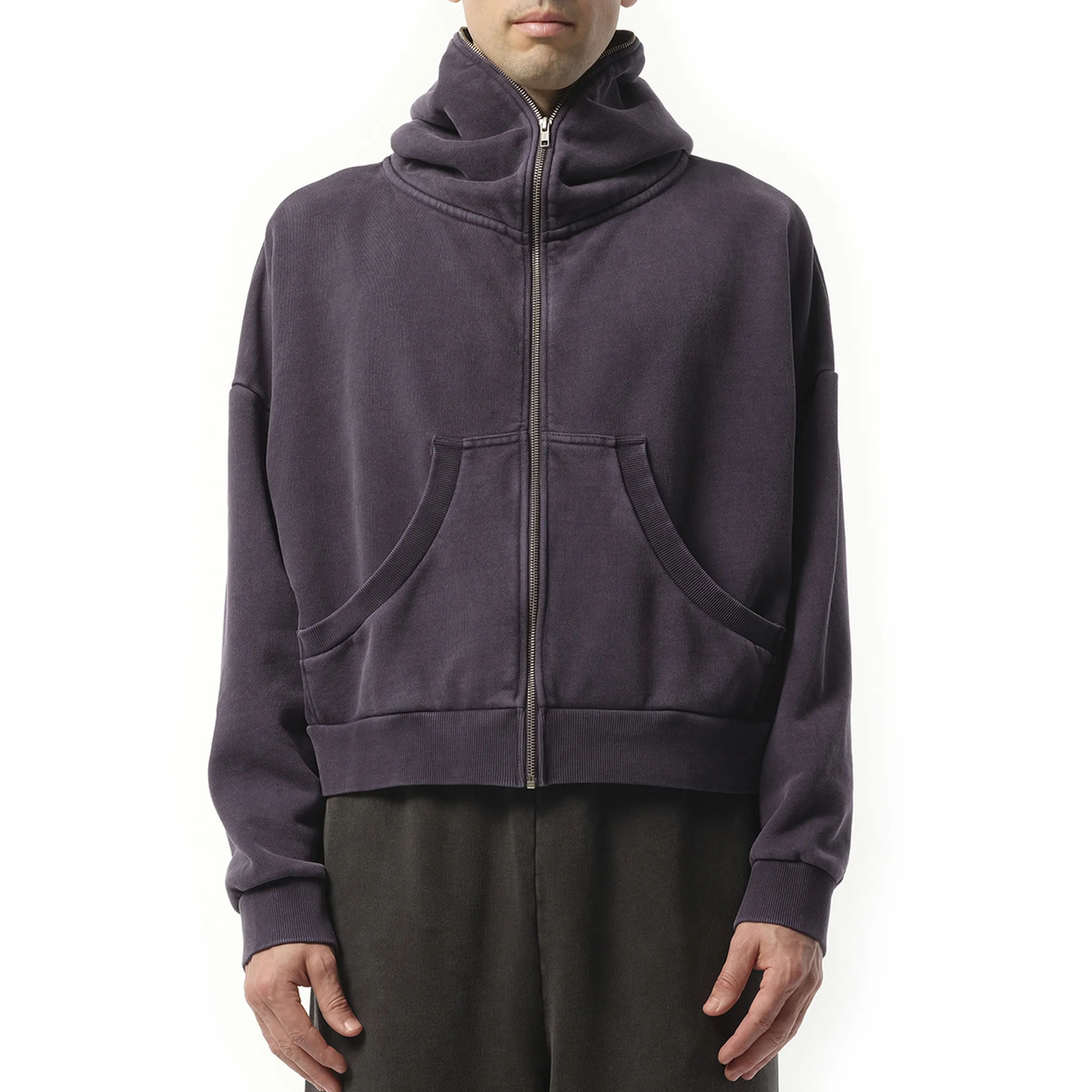 Eternal Zip Hoodie in Ink sold by MARAIS