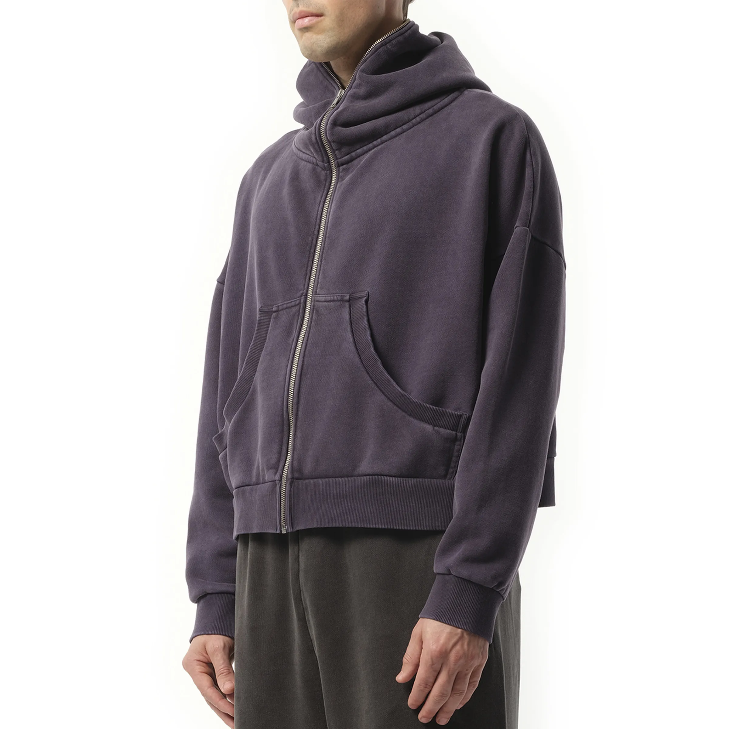 Eternal Zip Hoodie in Ink sold by MARAIS product image thumbnail 5