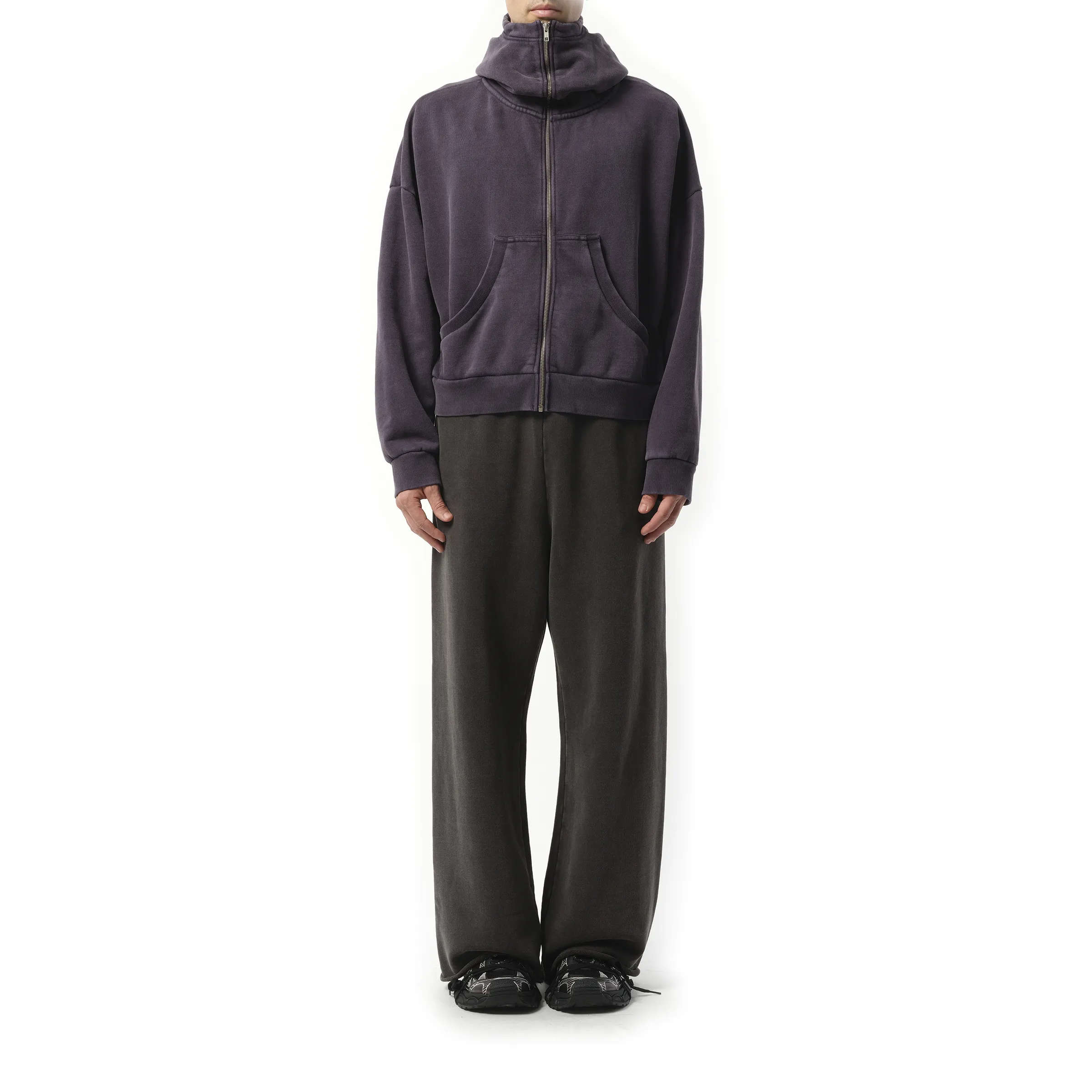 Full Zip Hoodie in Ink sold by MARAIS product image thumbnail 4