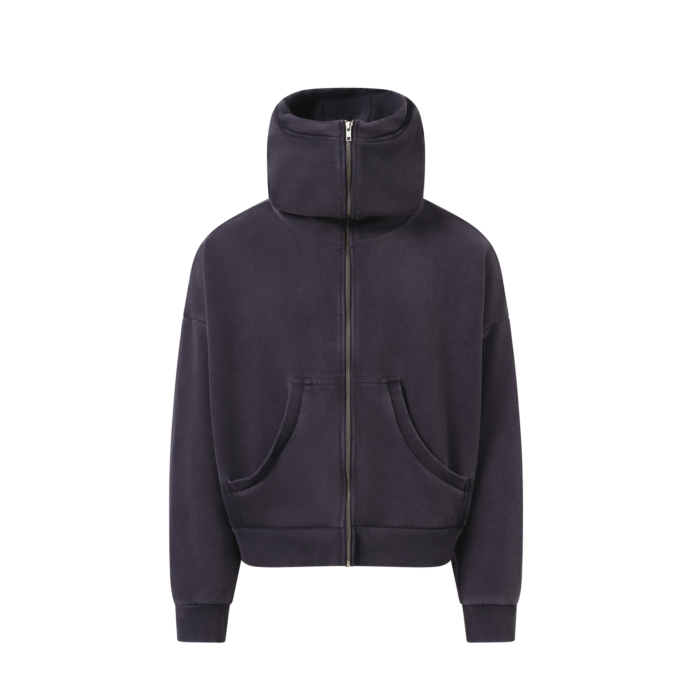 Full Zip Hoodie in Ink sold by MARAIS product image thumbnail 2