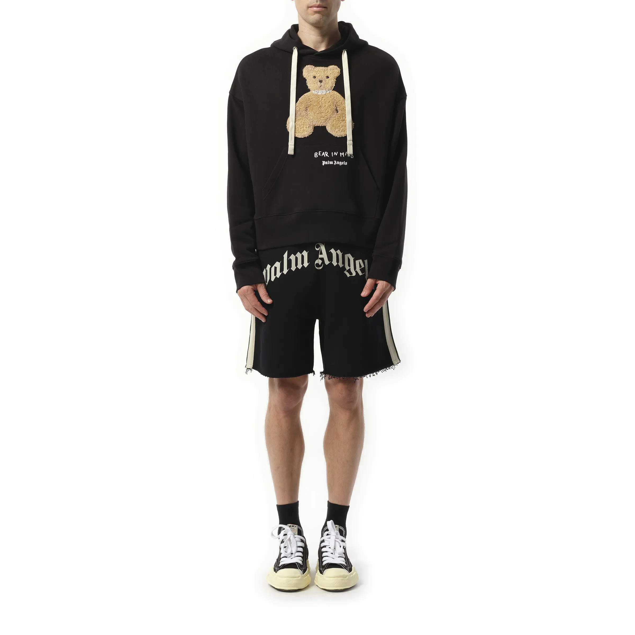 Bear in Mind Over Hoodie in Black/Brown sold by MARAIS product image thumbnail 4