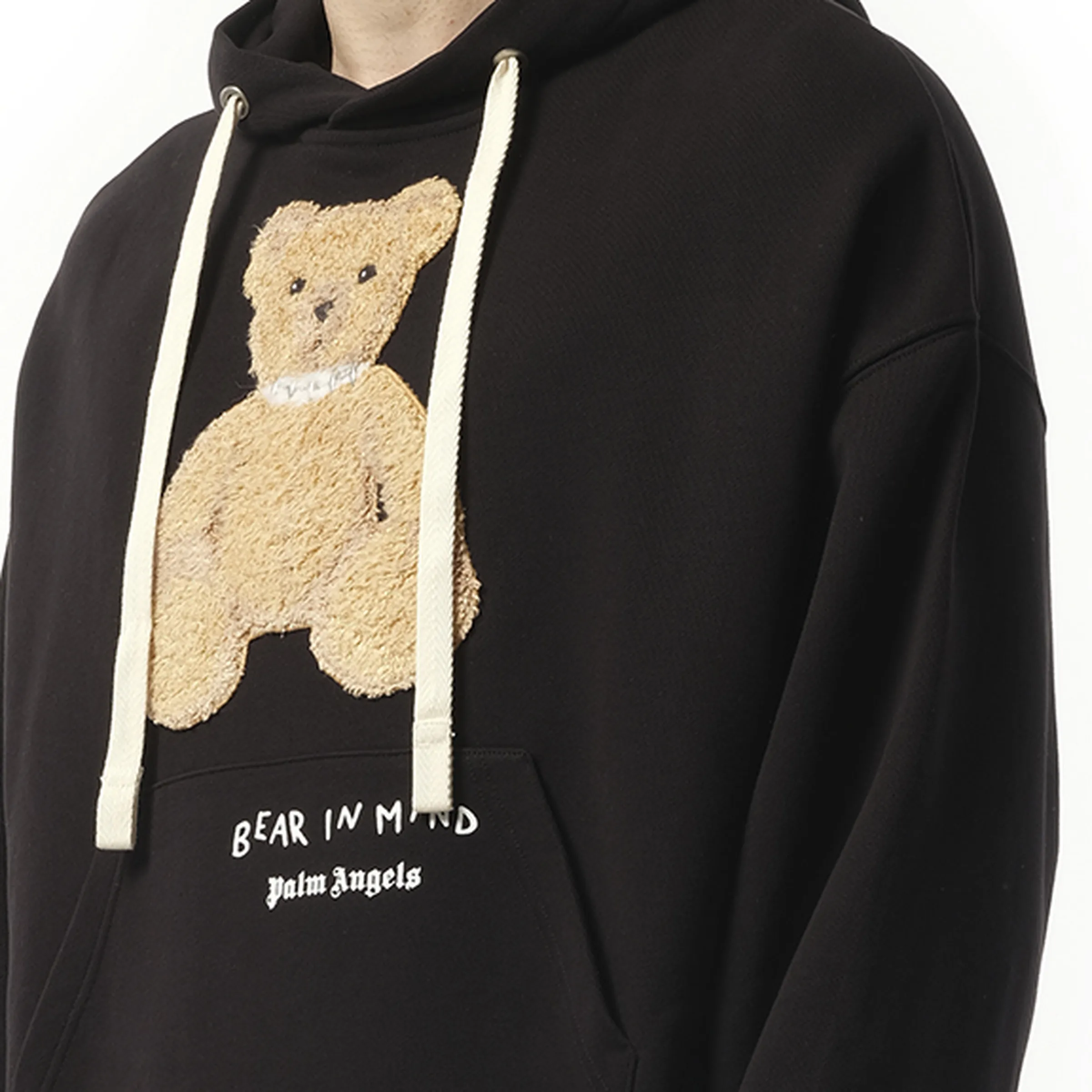 Bear in Mind Over Hoodie in Black/Brown sold by MARAIS product image thumbnail 3
