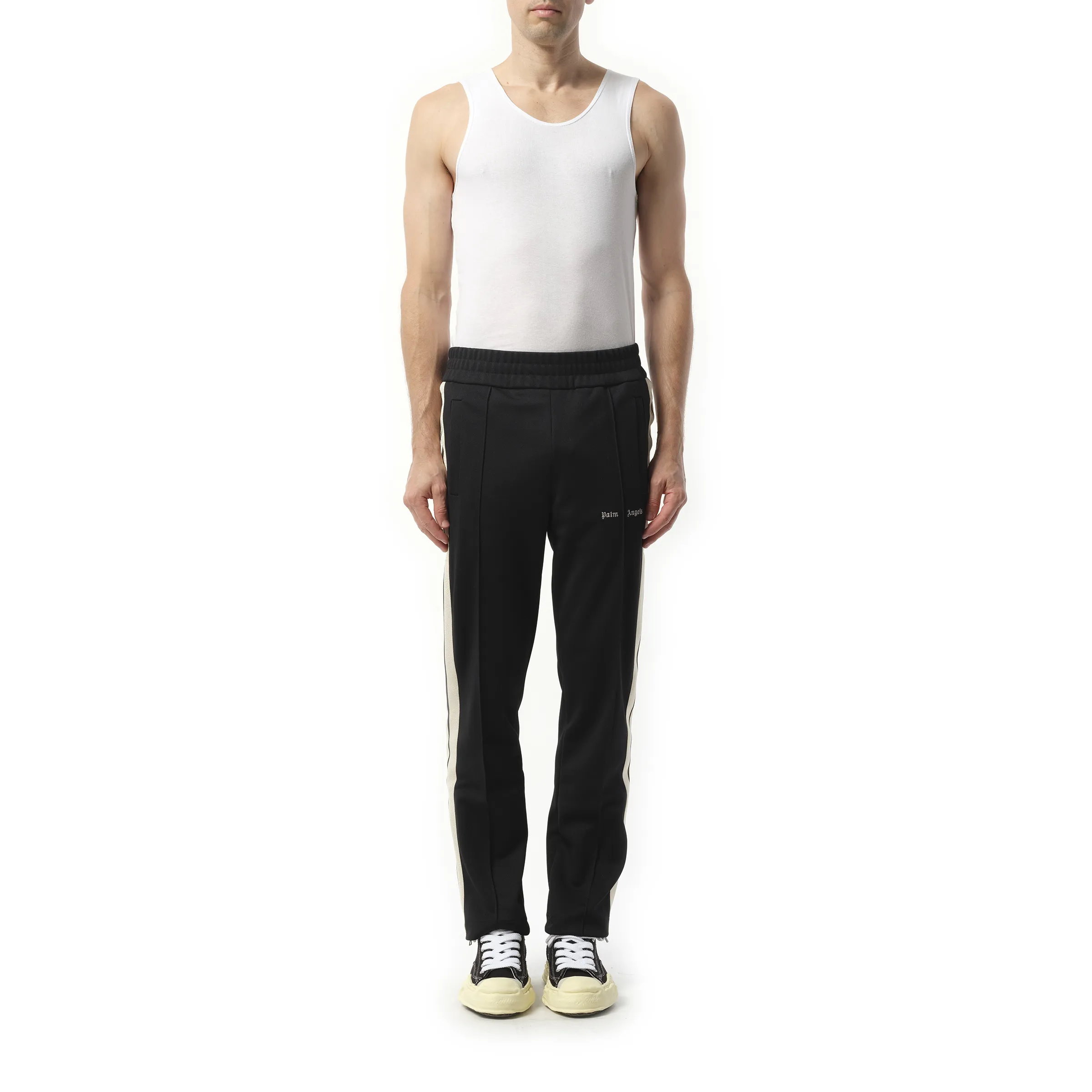 Logo Track Pants in Black/Off White sold by MARAIS product image thumbnail 4