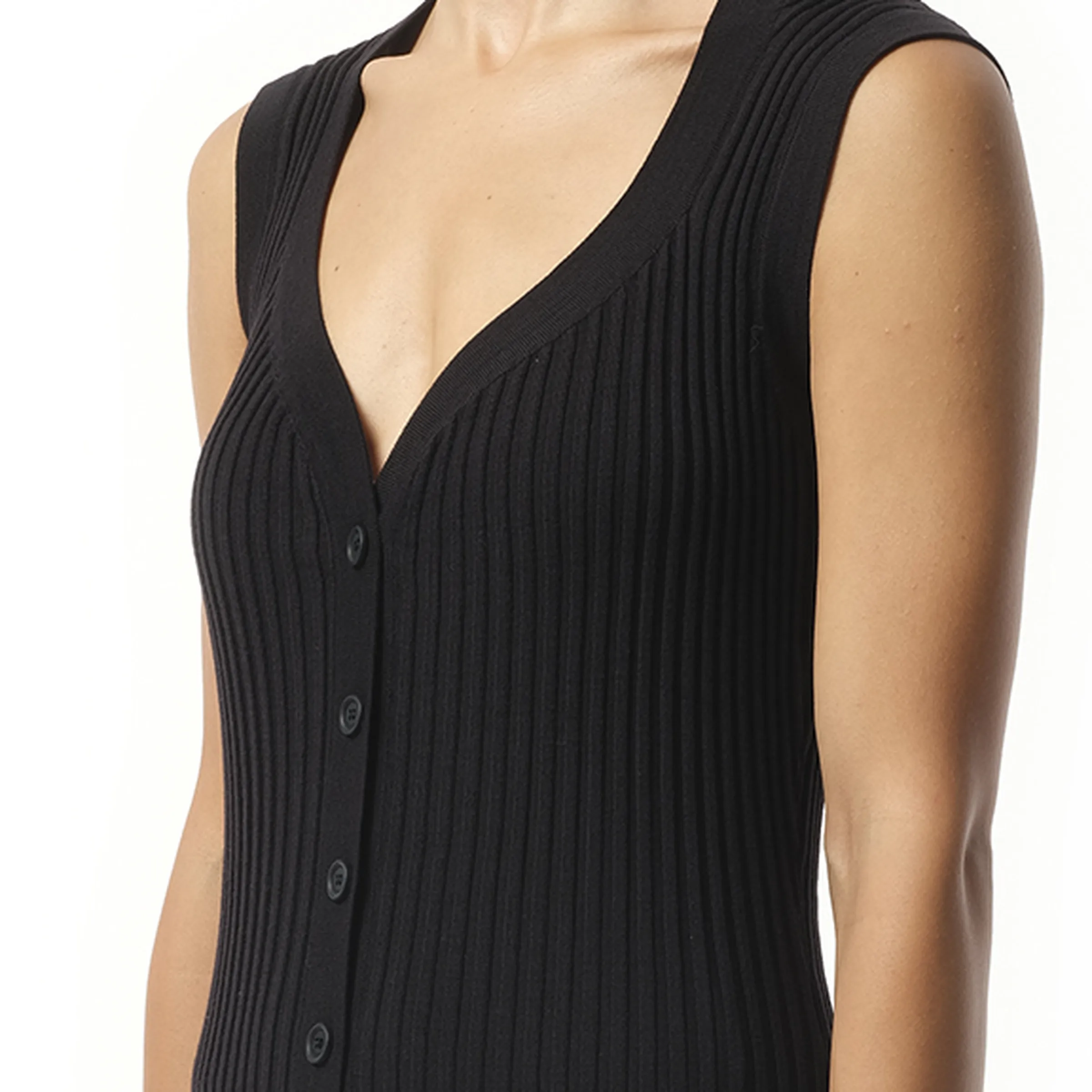 Long Knit Dress in Black sold by MARAIS product image thumbnail 3