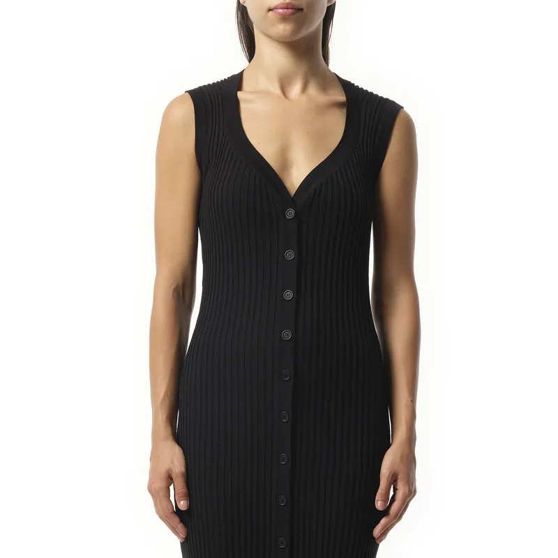 Long Knit Dress in Black sold by MARAIS