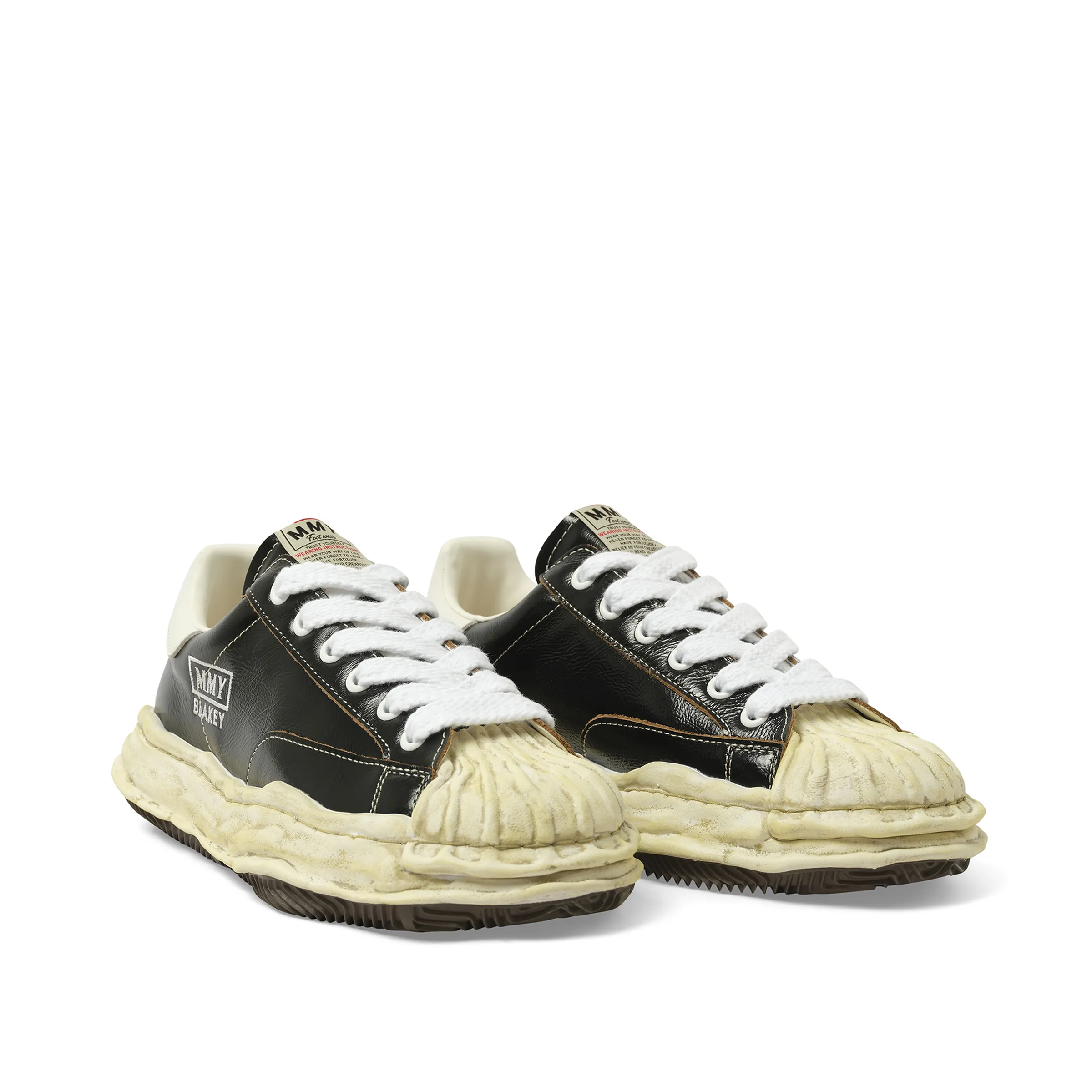 Blakey OG Wrinkled Leather Sneaker in Black sold by MARAIS product image thumbnail 2