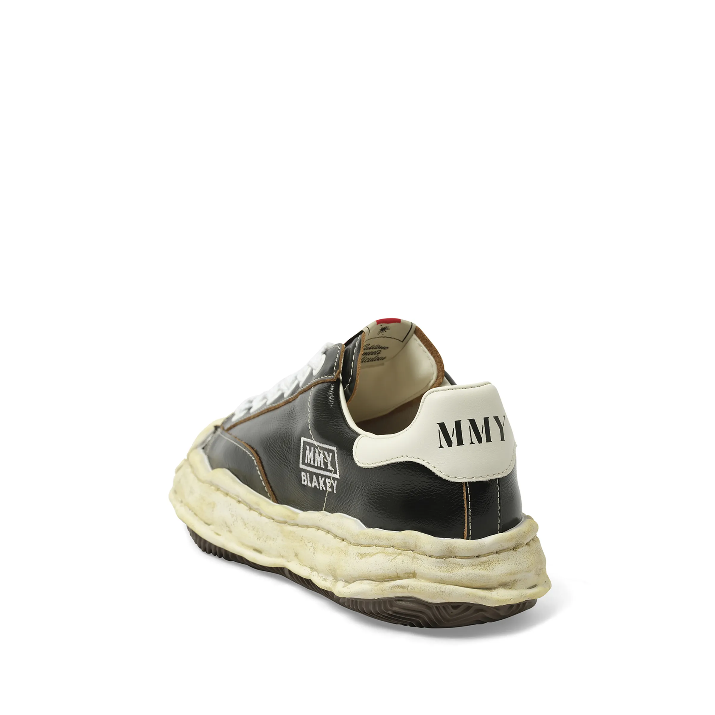 Blakey OG Wrinkled Leather Sneaker in Black sold by MARAIS product image thumbnail 3