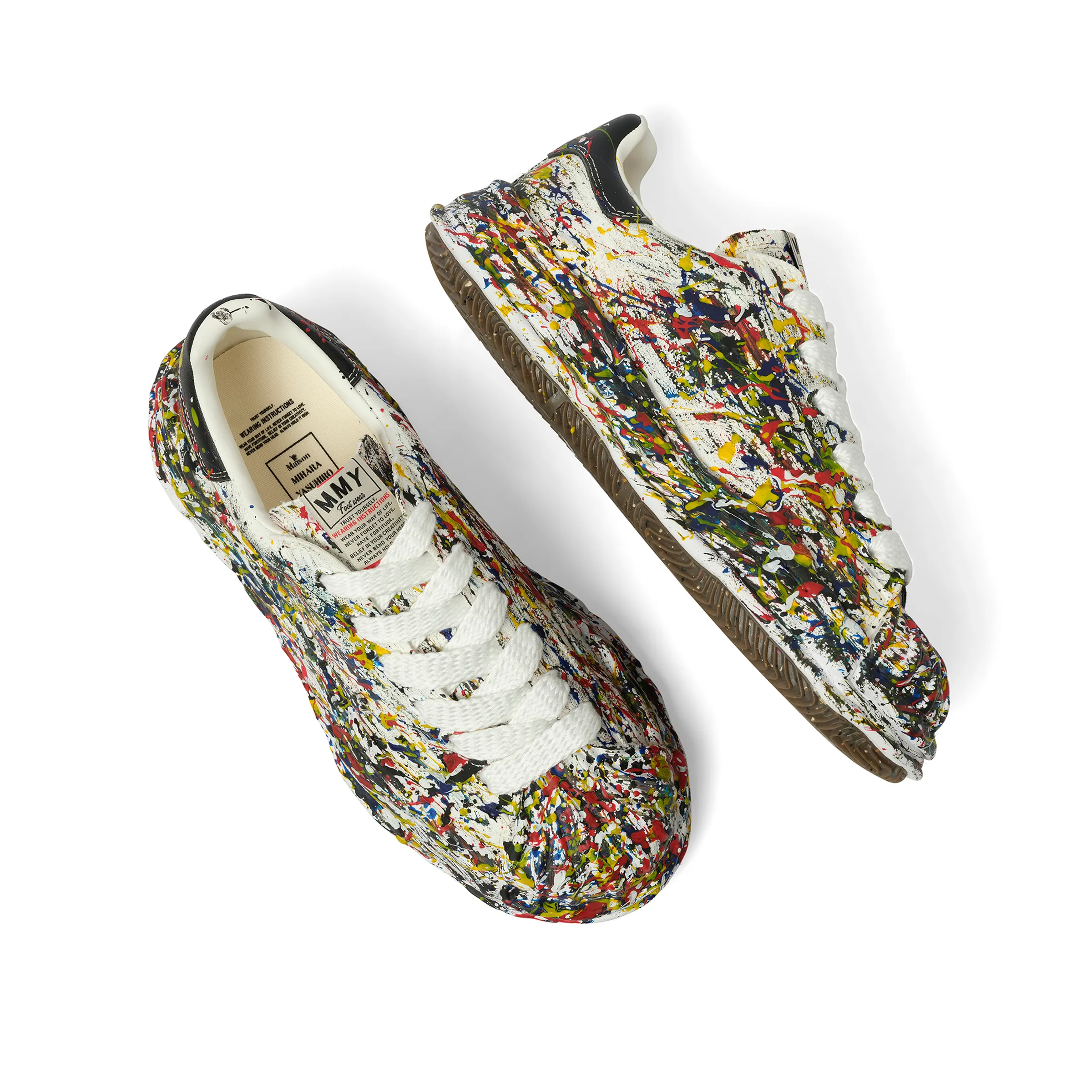 Blakey OG Paint Splatter Sneaker in White sold by MARAIS product image thumbnail 4