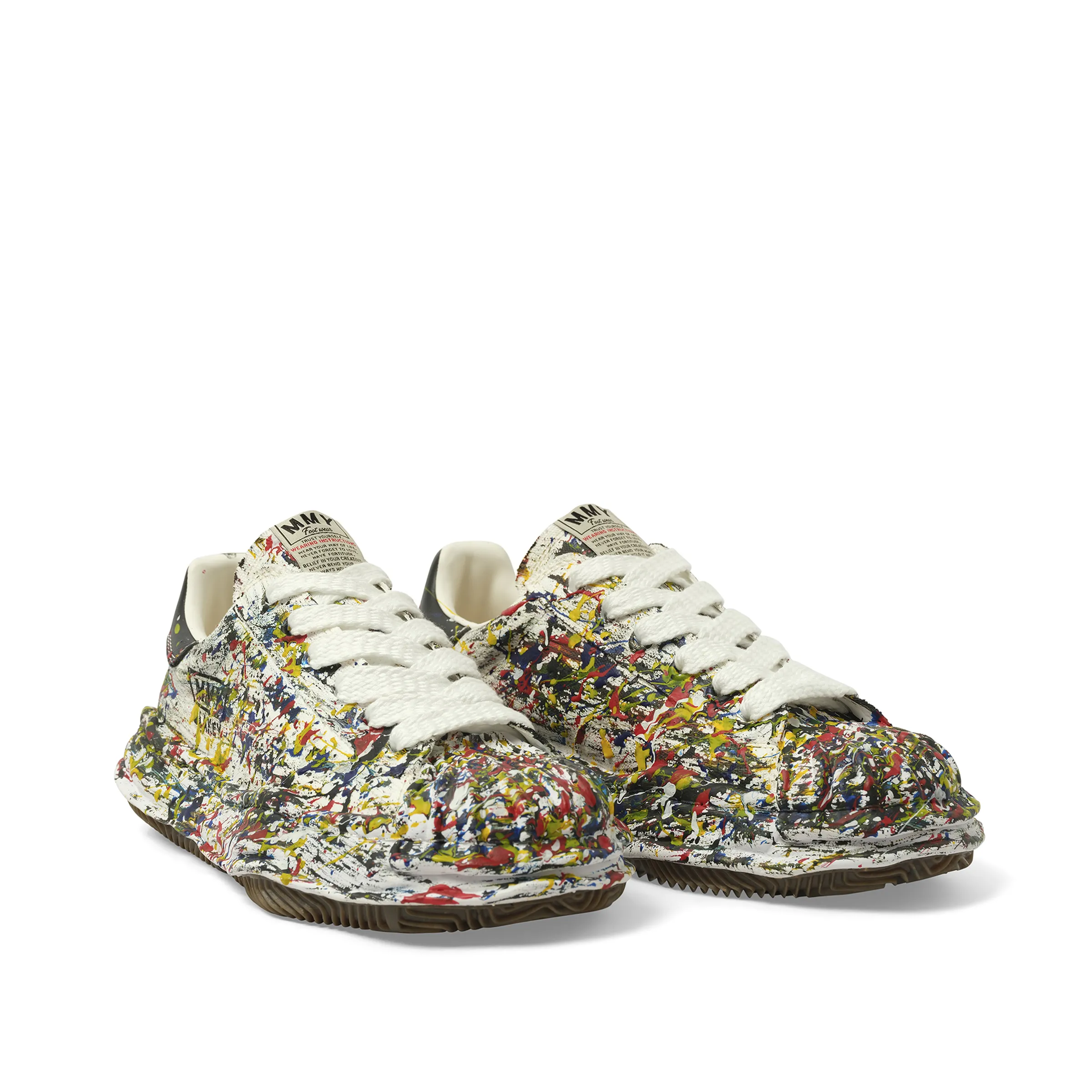 Blakey OG Paint Splatter Sneaker in White sold by MARAIS product image thumbnail 2