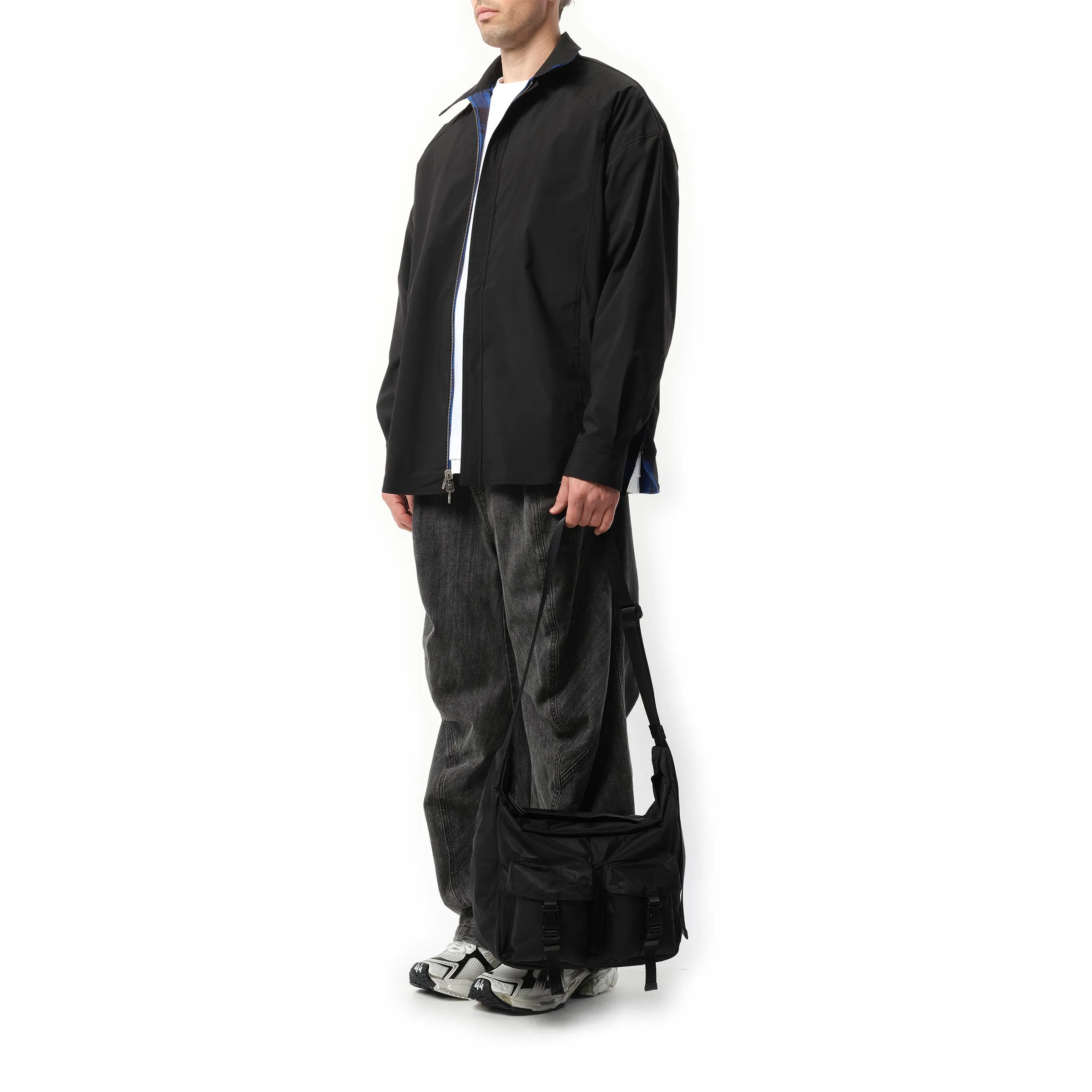 Nylon Pocket Shoulder Bag in Black sold by MARAIS product image thumbnail 4