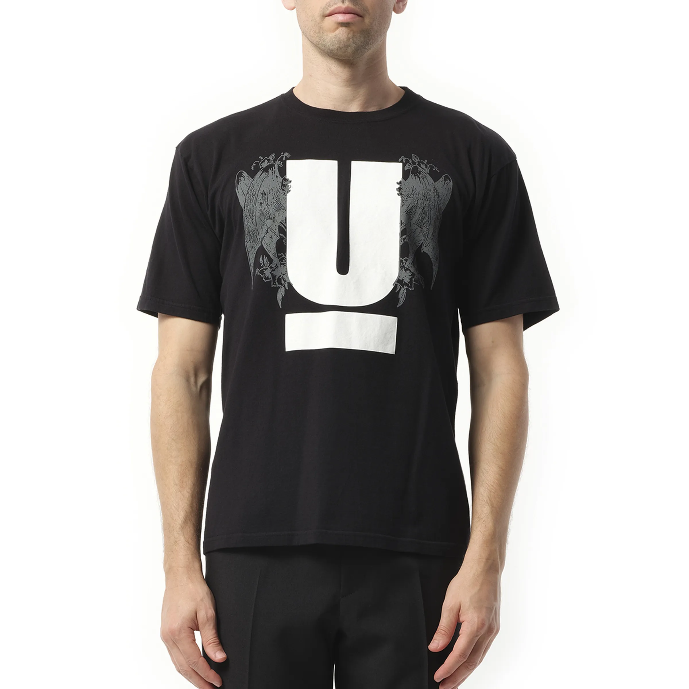 U Logo T-Shirt in Black sold by MARAIS