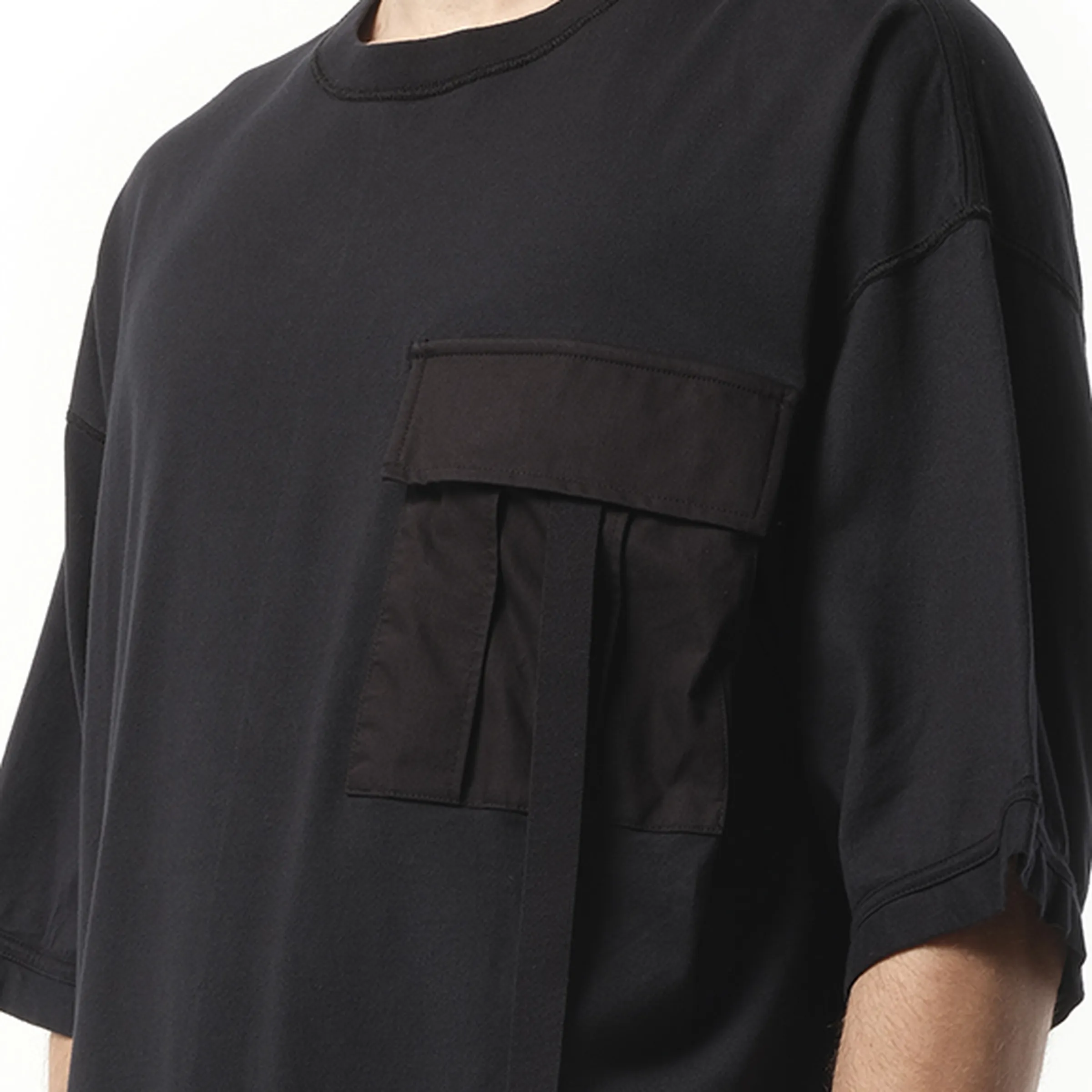 Pocket Detail T-Shirt in Black sold by MARAIS product image thumbnail 3