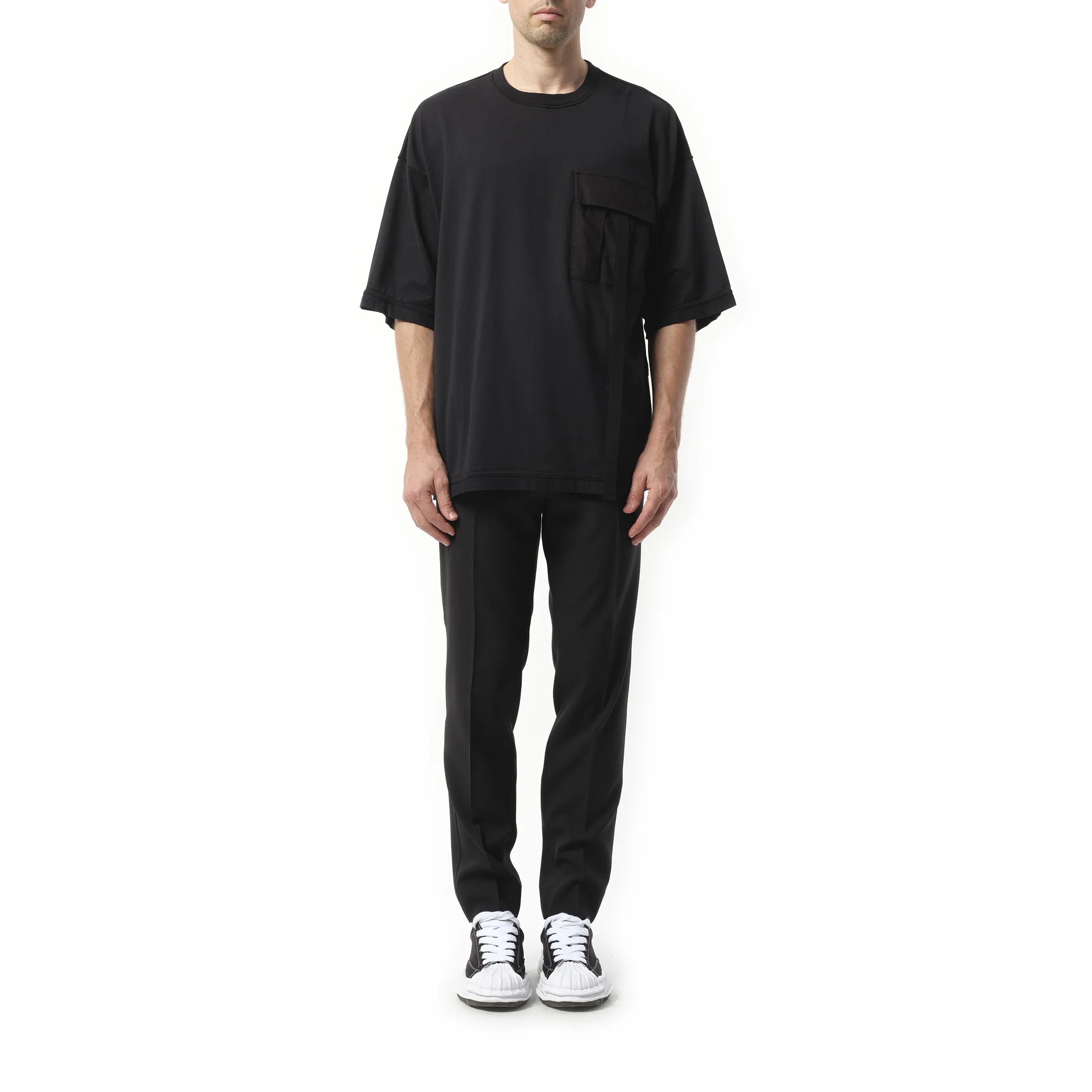 Pocket Detail T-Shirt in Black sold by MARAIS product image thumbnail 4