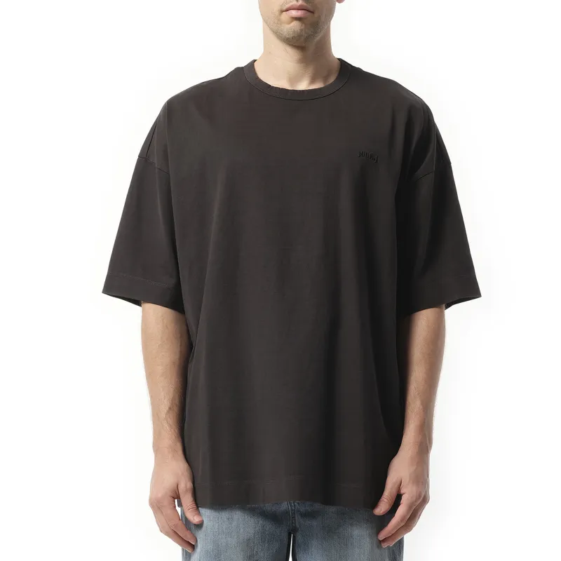 Kim Keever Pigment Dyed Flower Graphic New Over Fit T-Shirt in Grey made by Juun.J