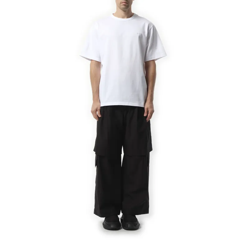 Kim Keever Flower Graphic Loose Short Sleeve T-Shirt in White sold by MARAIS