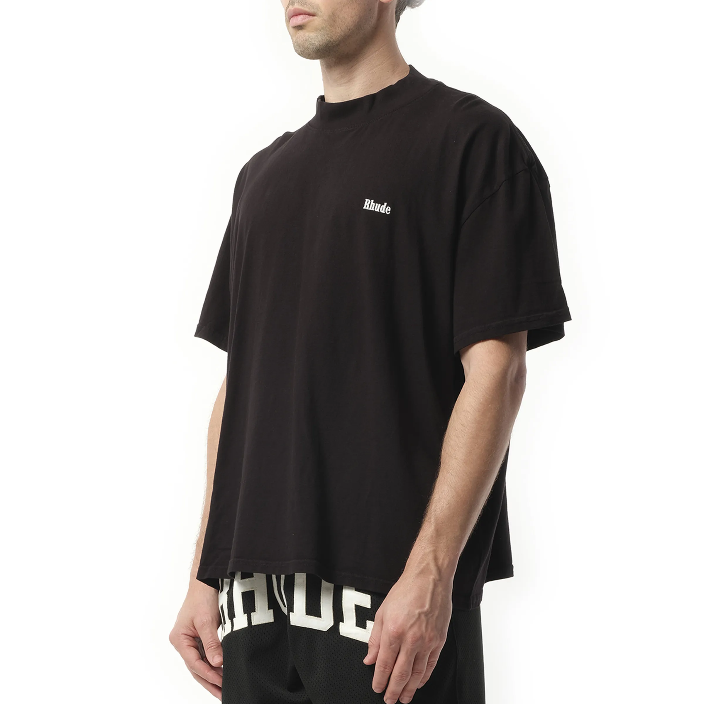 Classique Mock Neck T-Shirt in Black sold by MARAIS product image thumbnail 5