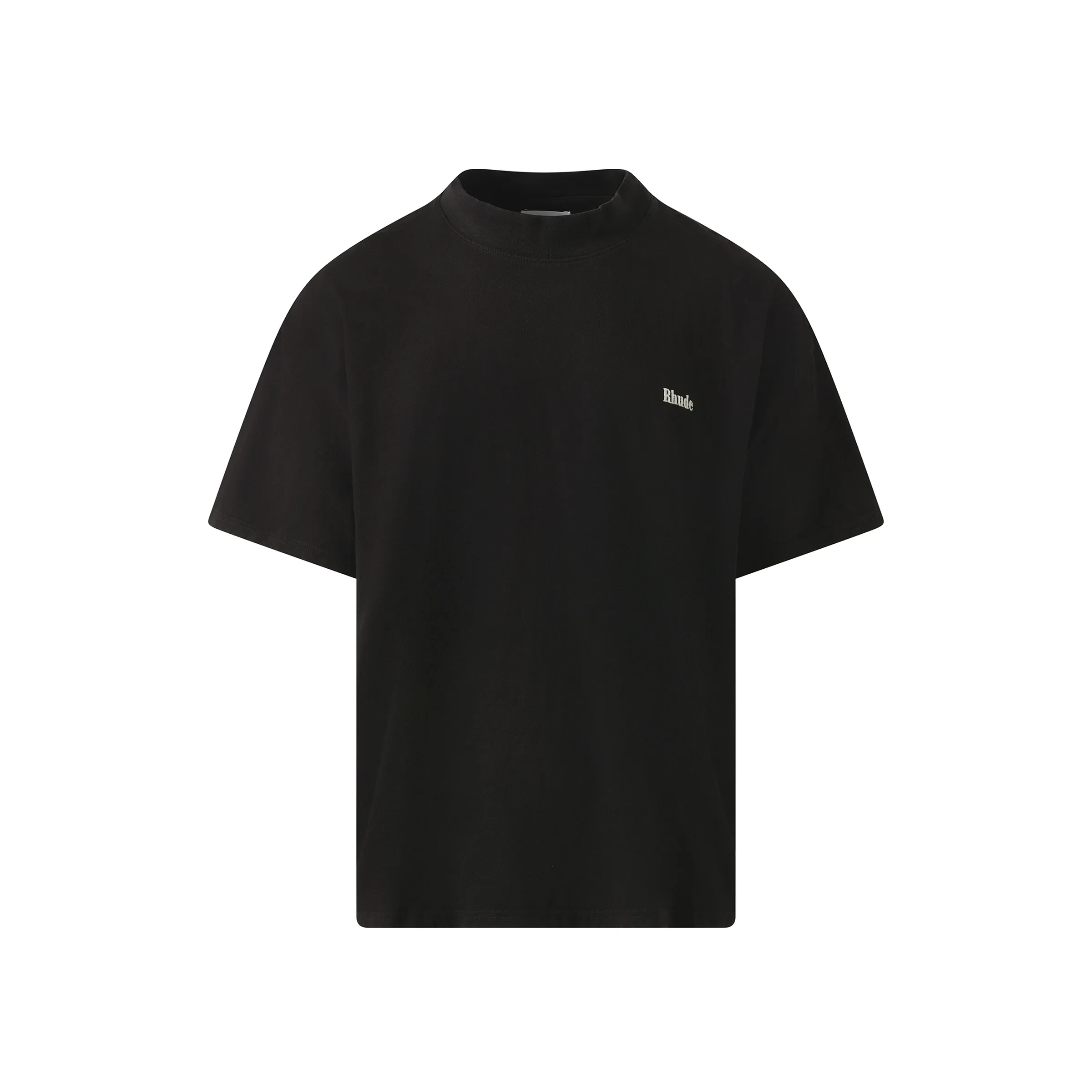 Classique Mock Neck T-Shirt in Black sold by MARAIS product image thumbnail 2