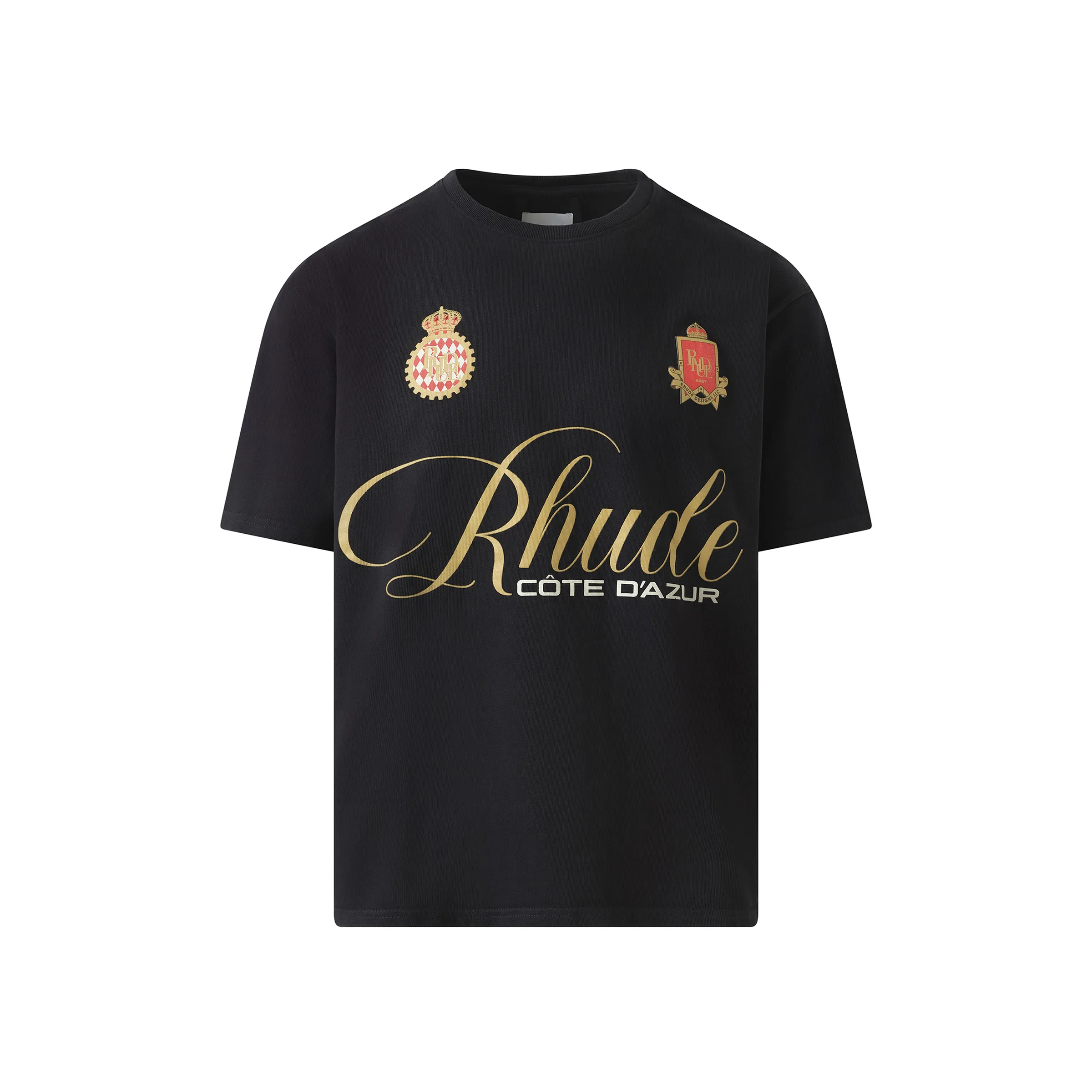 Rhude Script-Crest T-Shirt in Vintage Black sold by MARAIS product image thumbnail 2